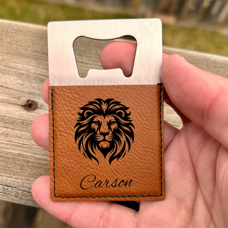 Lion Large Bottle Opener – Stainless Steel, Lion Design #1