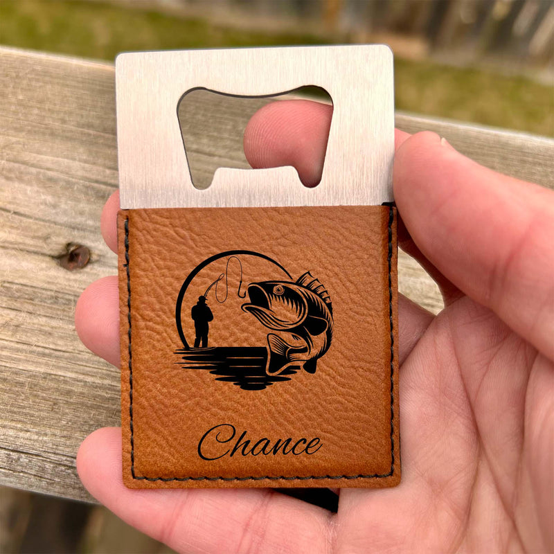 Fishing Large Bottle Opener – Stainless Steel, Fishing Design #1