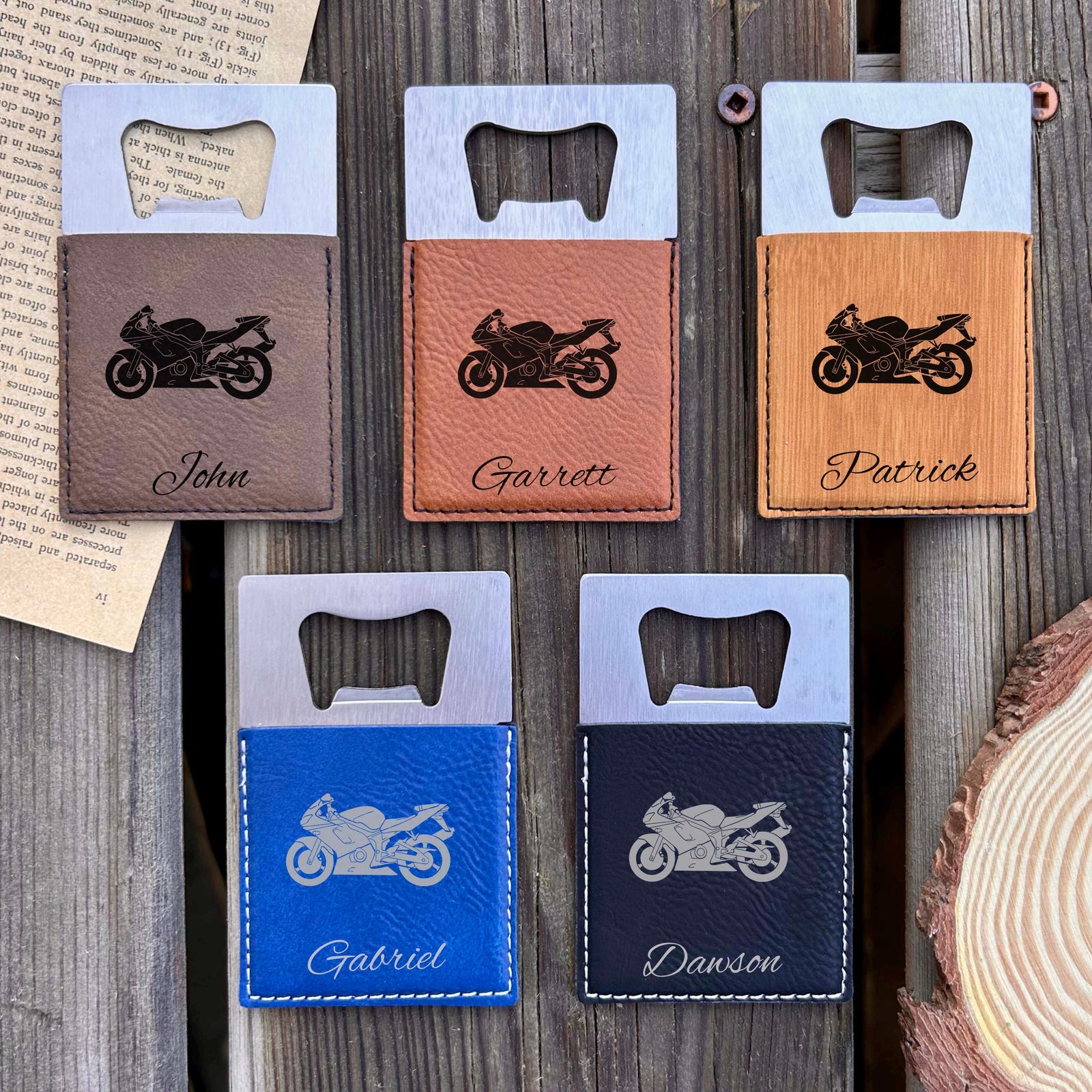 Motorcycle Large Bottle Opener – Stainless Steel, Motorcycle Design #2