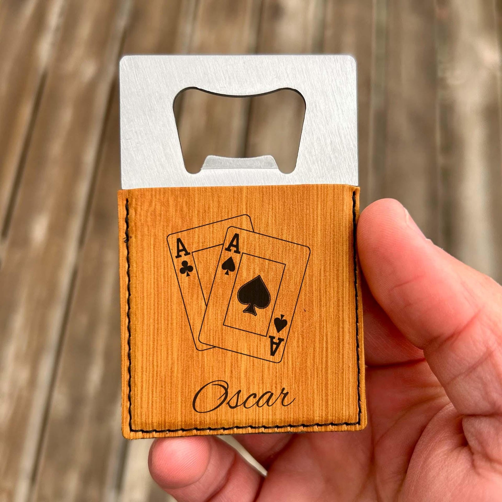 Poker Large Bottle Opener – Stainless Steel