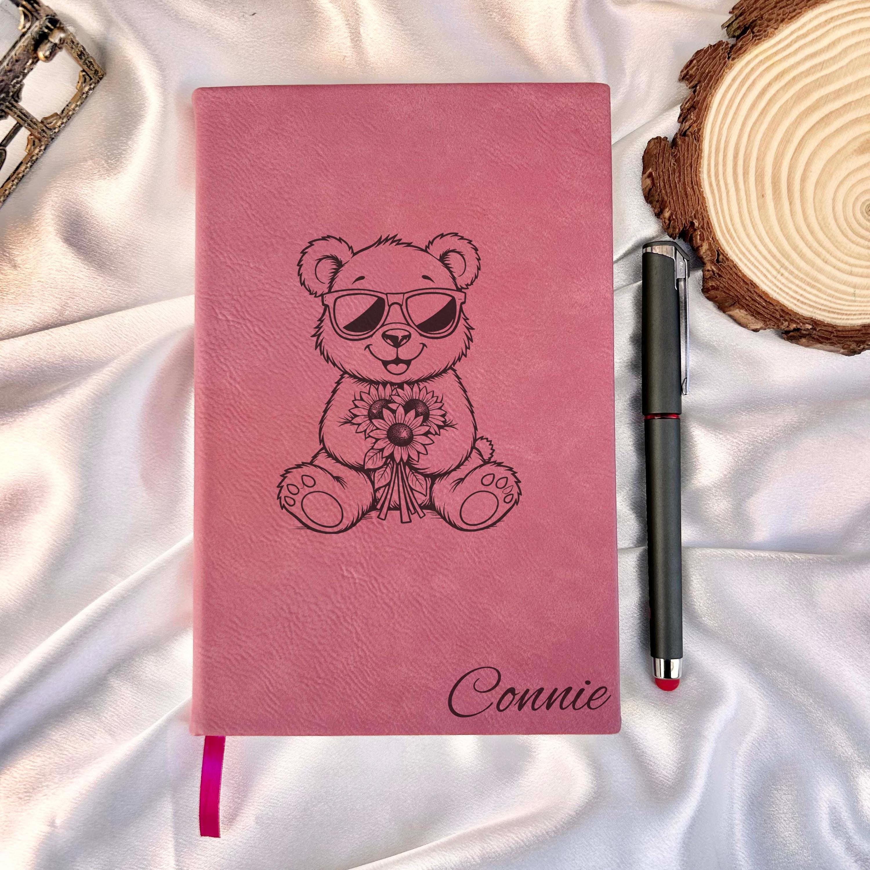 Bear Engraved Journal – Hard Cover, Design #60