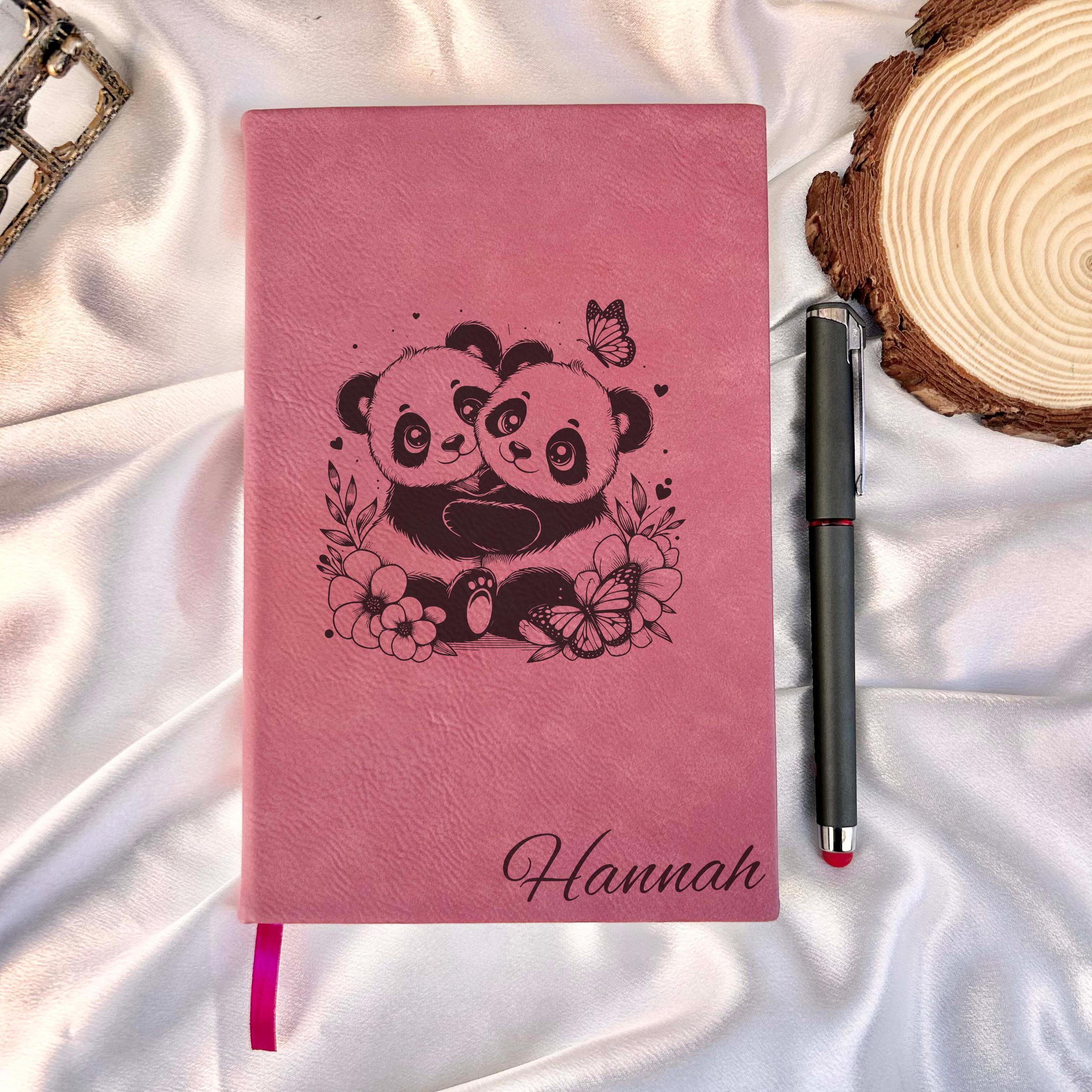 Twin Pandas Journal – Hard Cover, Design #84