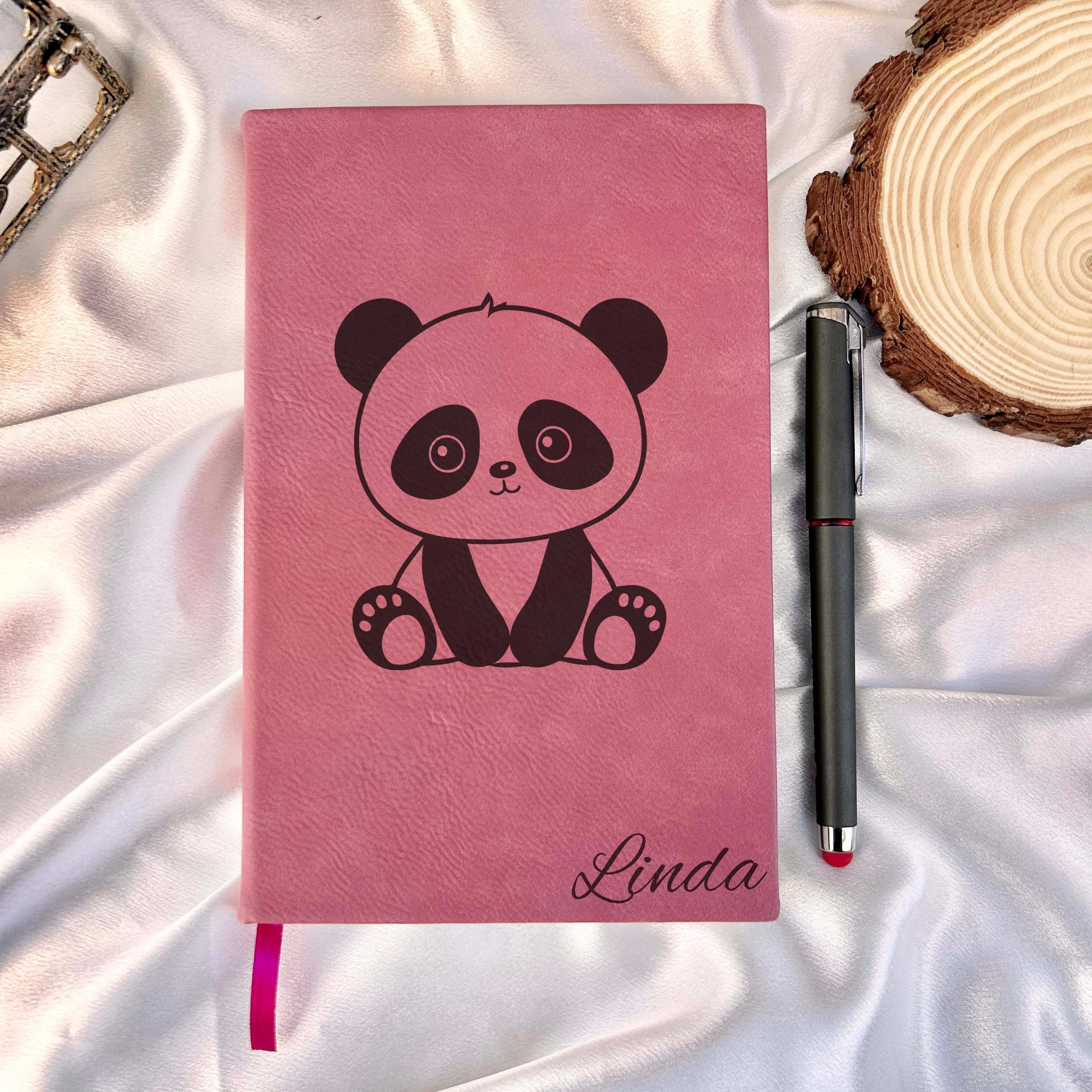 Panda Custom Journal – Hard Cover, Panda Design #1