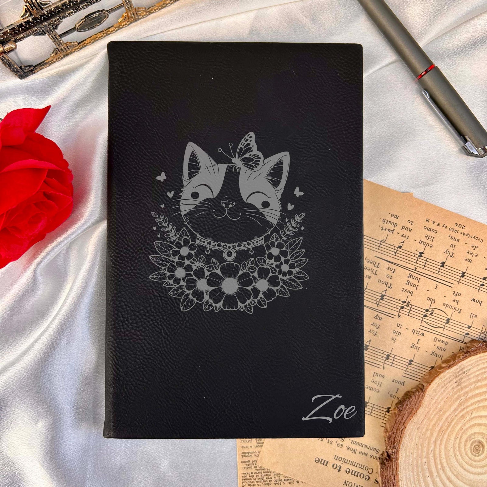 Cute Kitty Journal – Hard Cover, Design #43