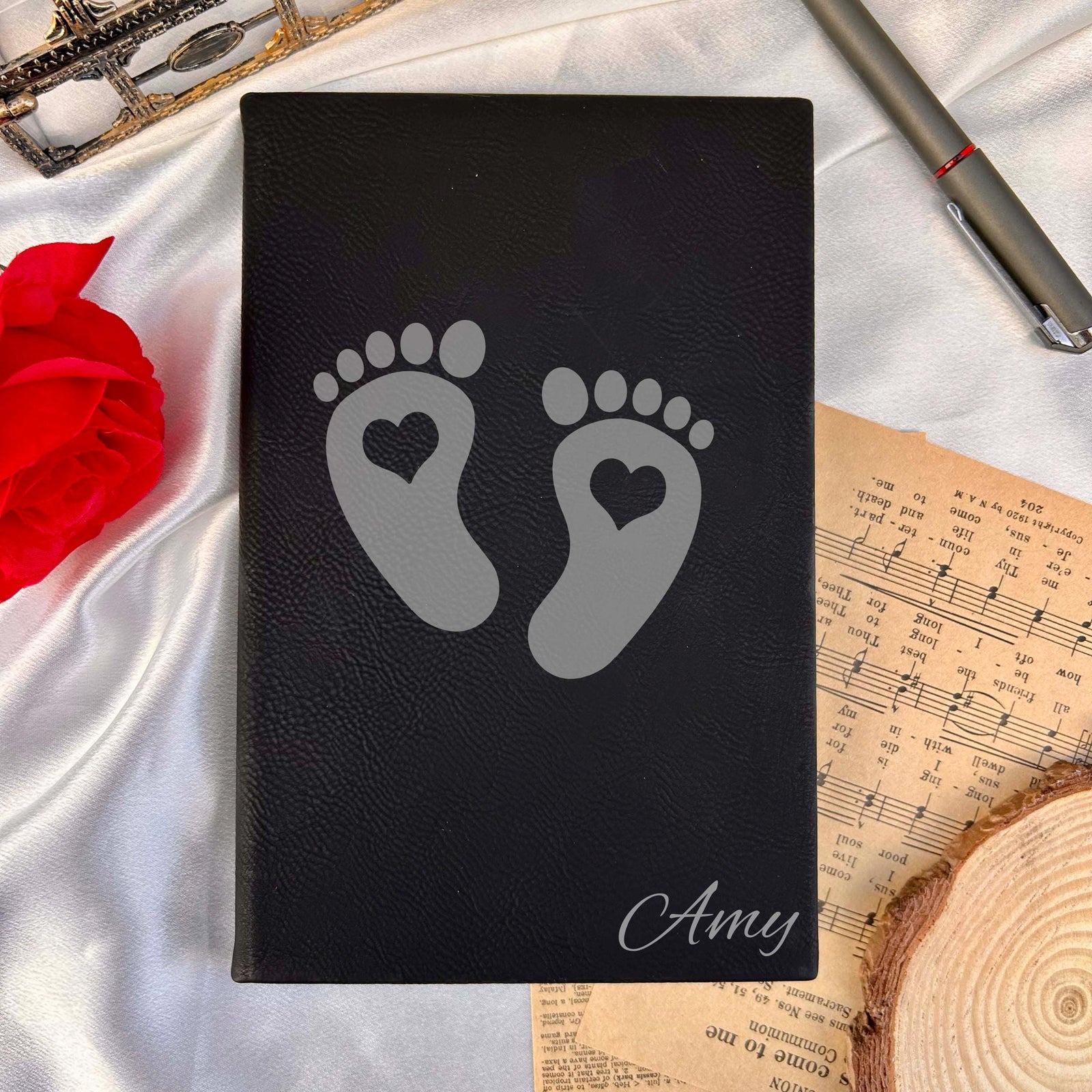 Baby Feet Custom Journal – Hard Cover, Design #93