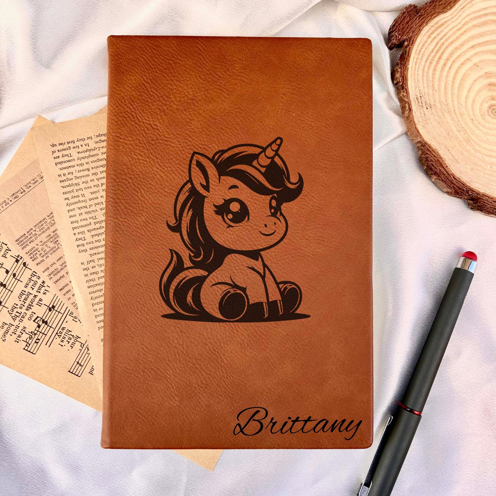 Unicorn Custom Journal – Hard Cover, Unicorn Design #1