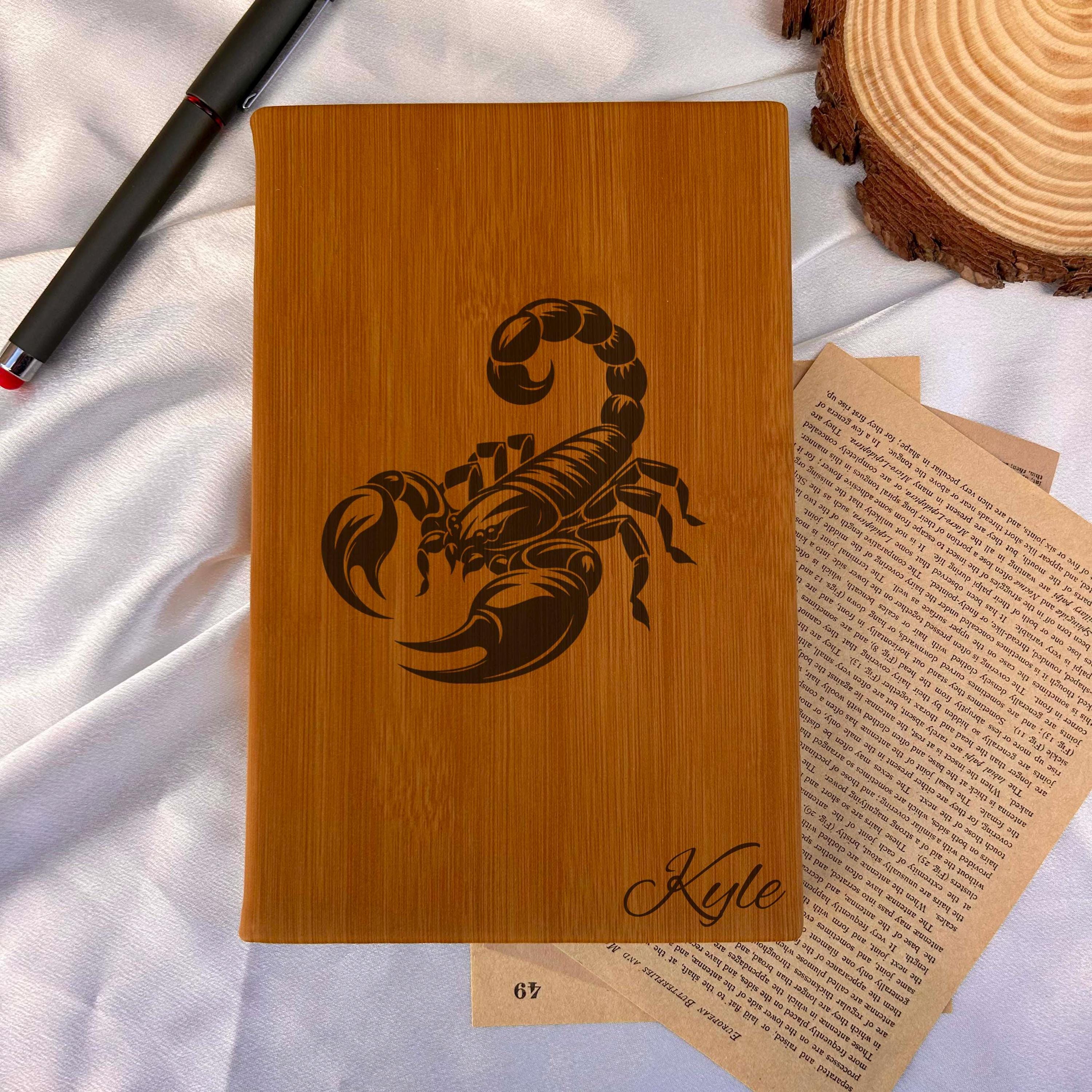 Scorpion Custom Journal – Hard Cover, Design #22