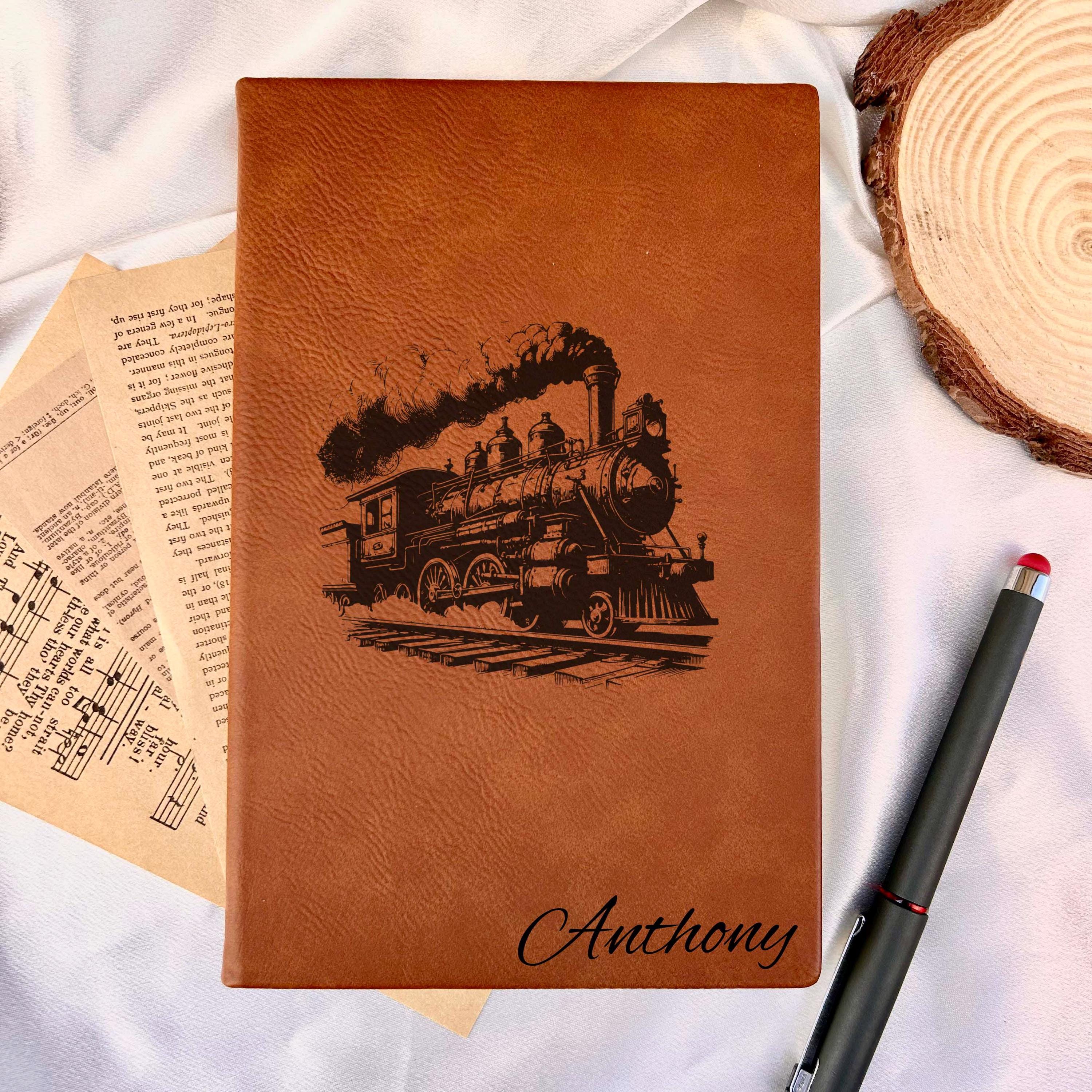 Old Train Custom Journal – Hard Cover, Design #27