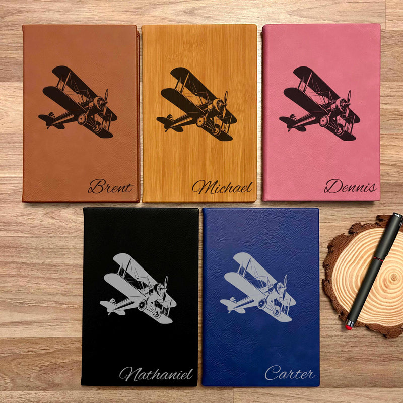 Vintage Airplane Custom Journal – Hard Cover, Design #4
