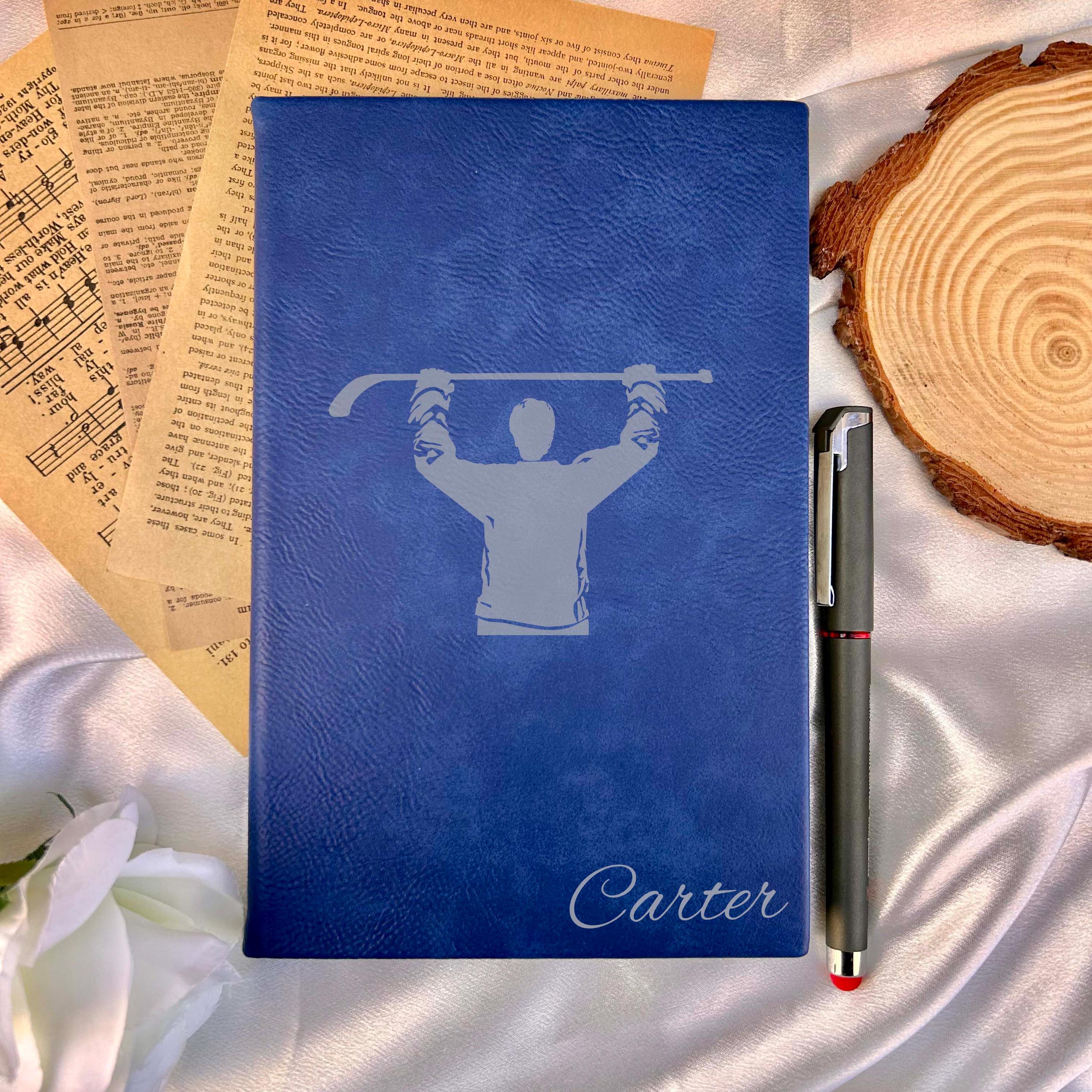 Hockey Player Custom Journal – Hard Cover, Hockey Design #1