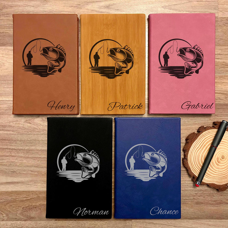 Fishing Custom Journal – Hard Cover, Fishing Design #1