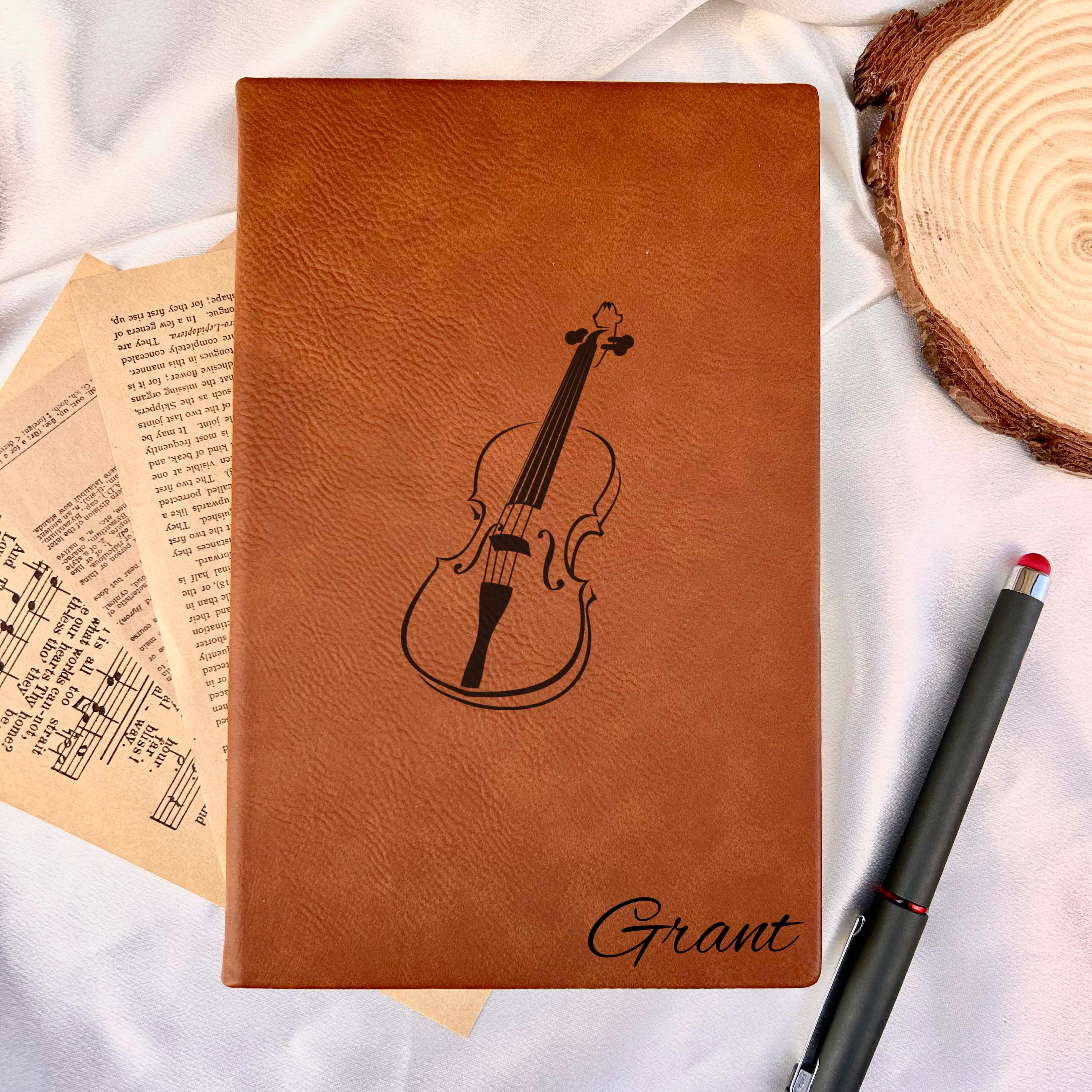 Violin Custom Journal – Hard Cover, Violin Design #2
