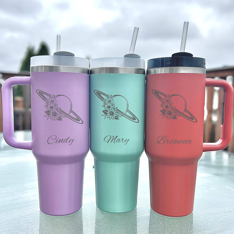 Saturn 40oz Engraved Tumbler – Stainless Steel