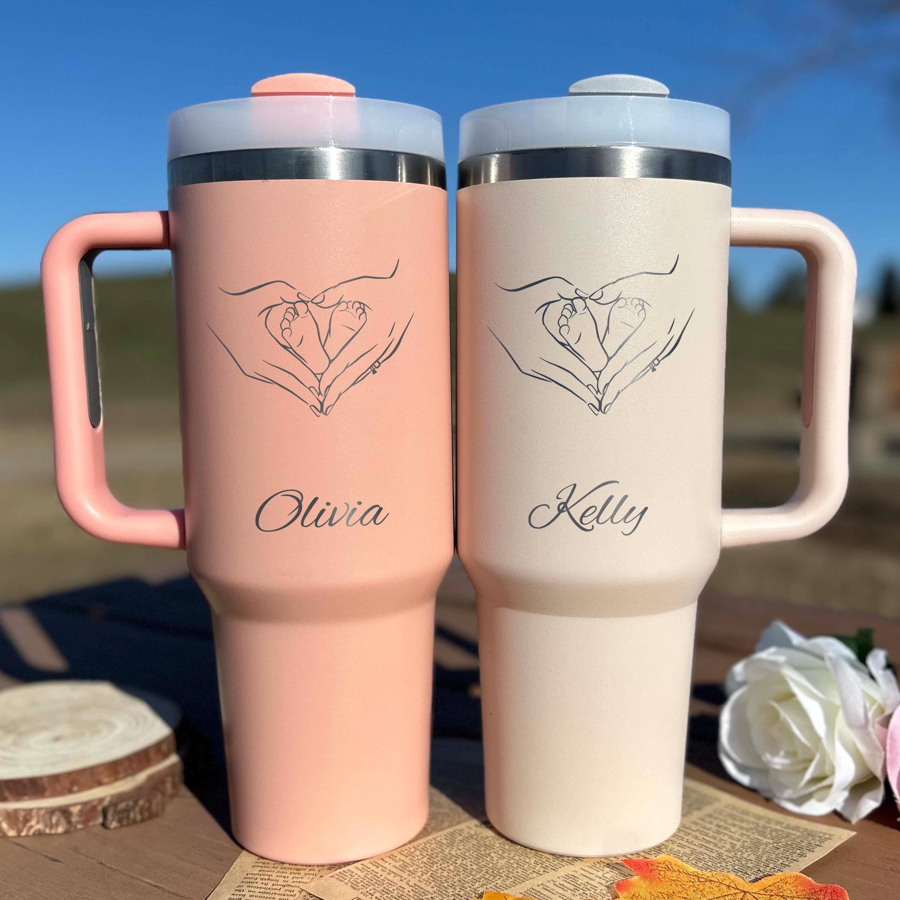 Baby Feet 40oz Engraved Tumbler – Stainless Steel