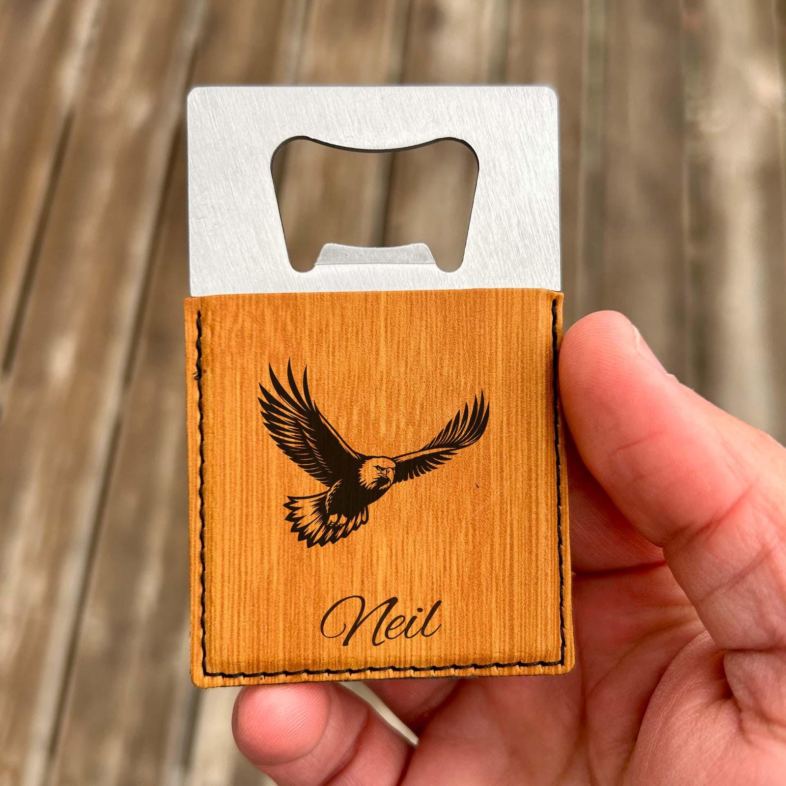 Eagle Large Bottle Opener – Stainless Steel, Eagle Design #2