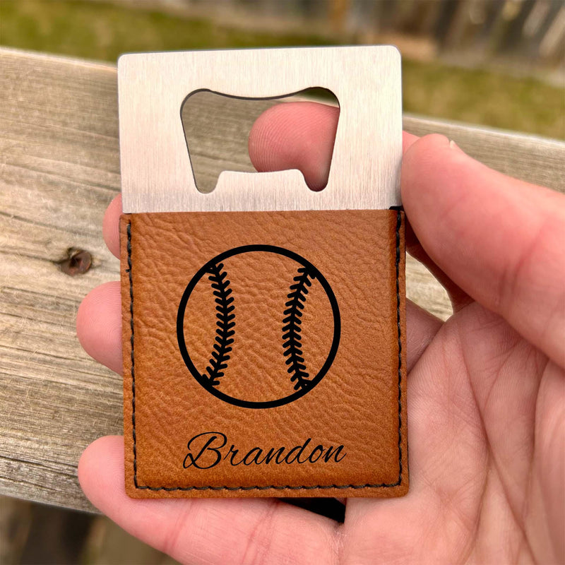 Baseball Large Bottle Opener – Stainless Steel