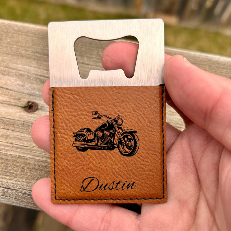 Motorcycle Large Bottle Opener – Stainless Steel, Motorcycle Design #1
