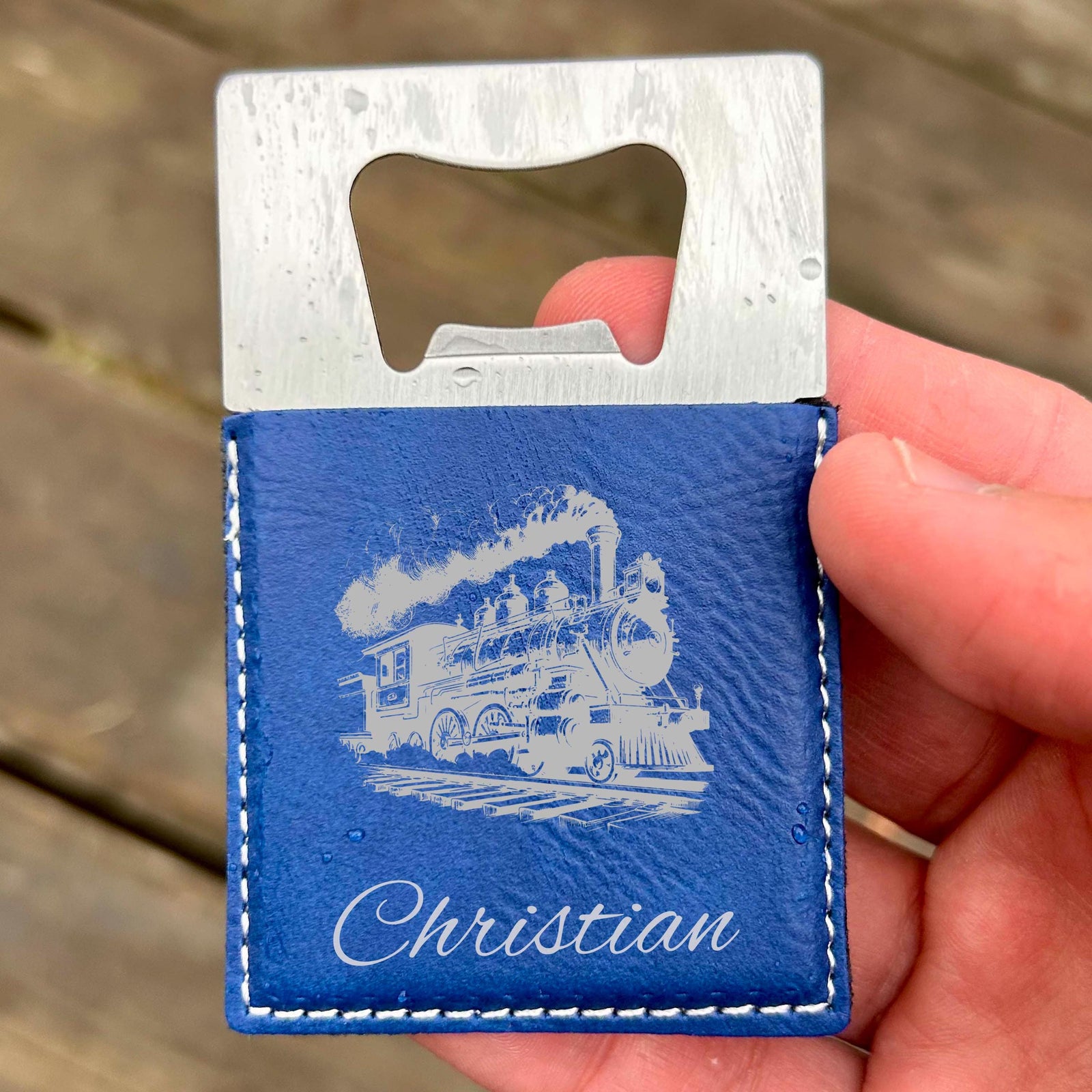 Old Train Large Bottle Opener – Stainless Steel