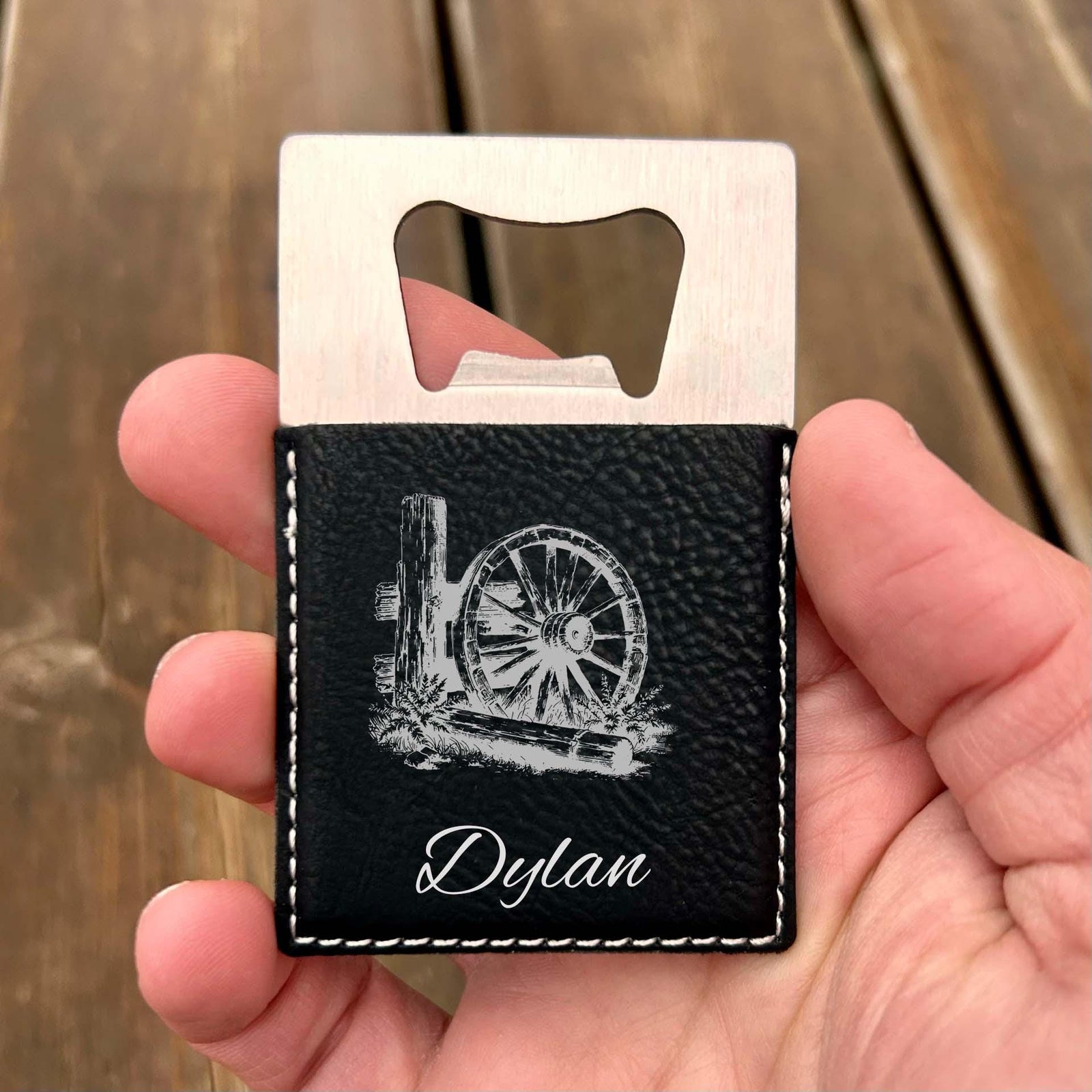 Old Wheel Large Bottle Opener – Stainless Steel