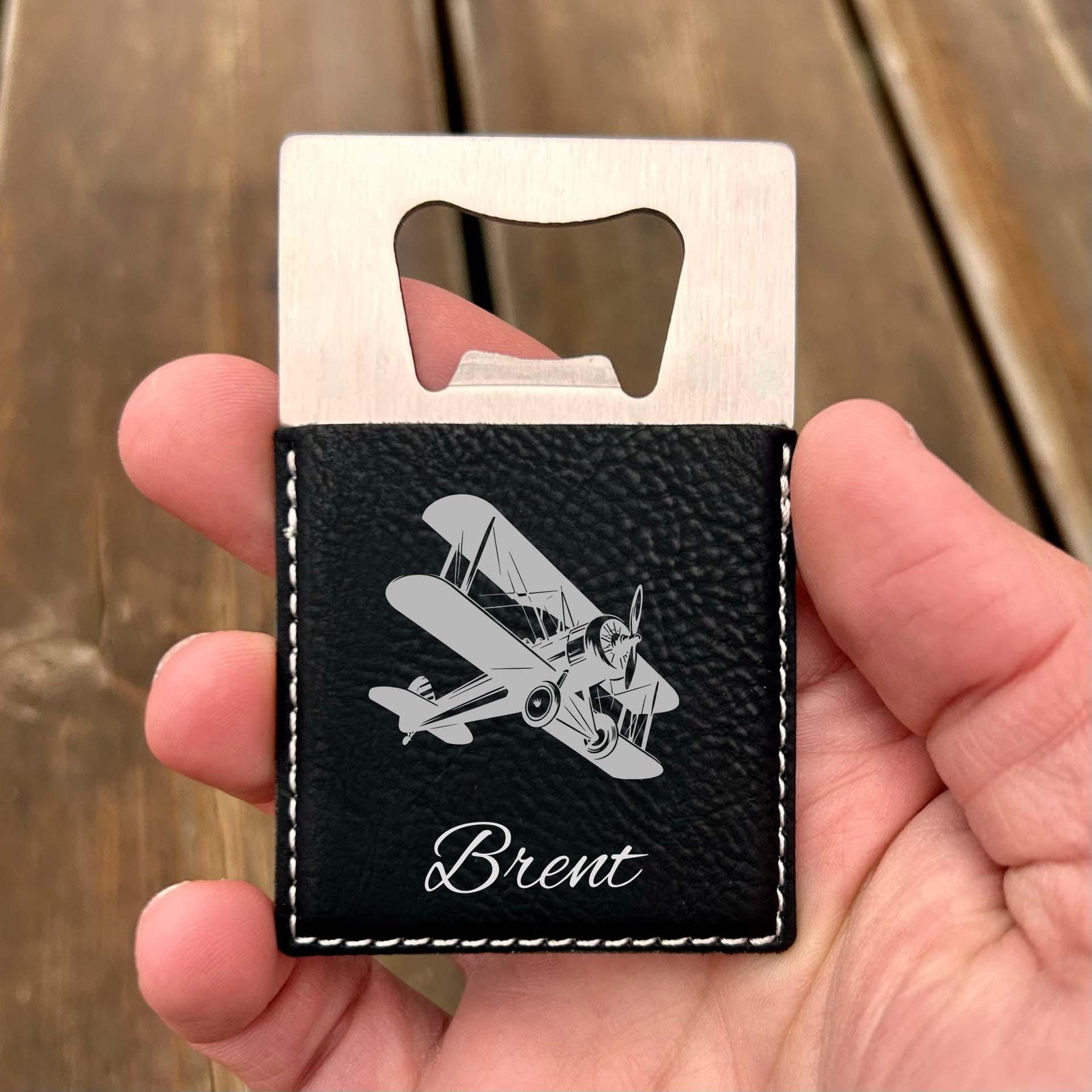 Antique Airplane Bottle Opener – Stainless Steel