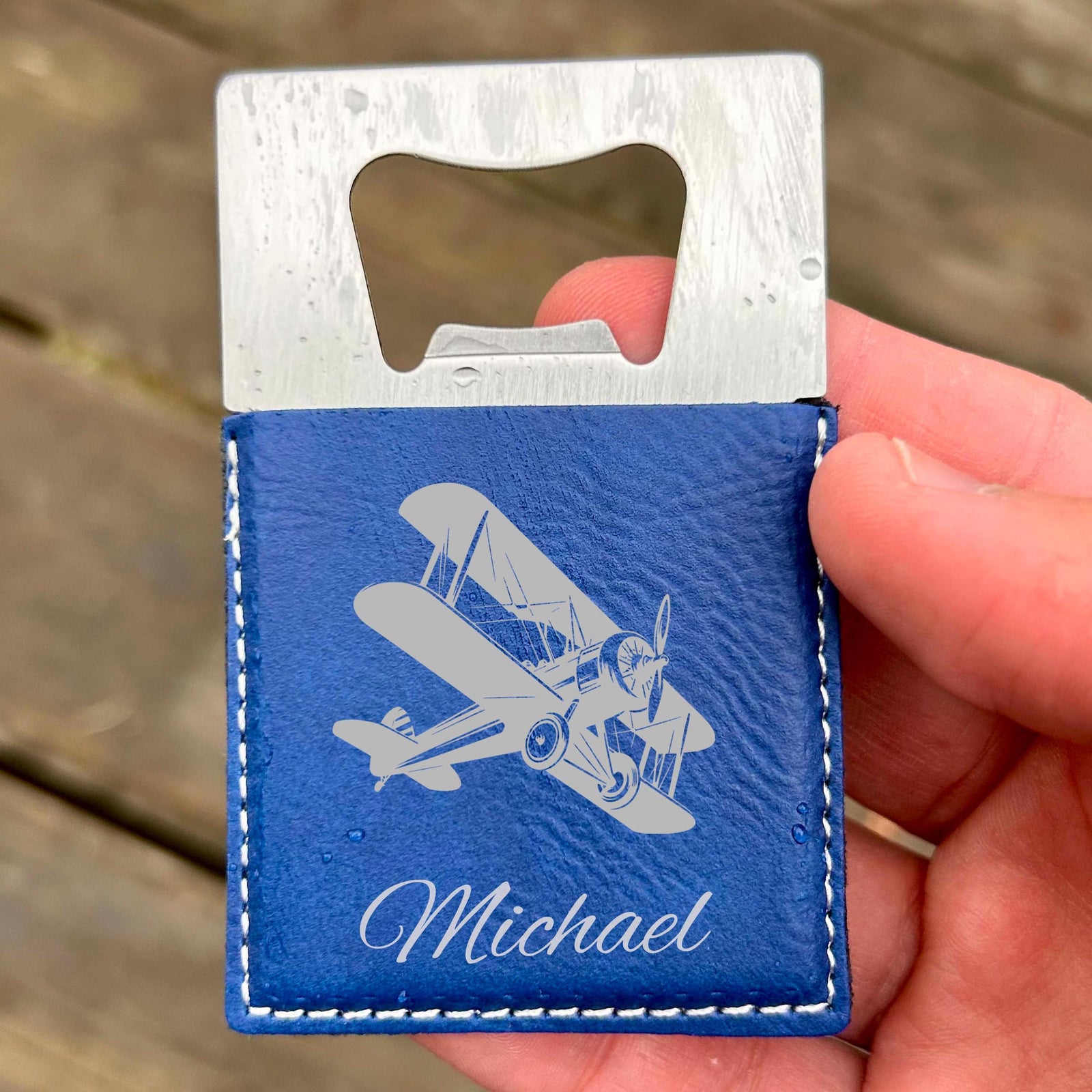 Antique Airplane Bottle Opener – Stainless Steel