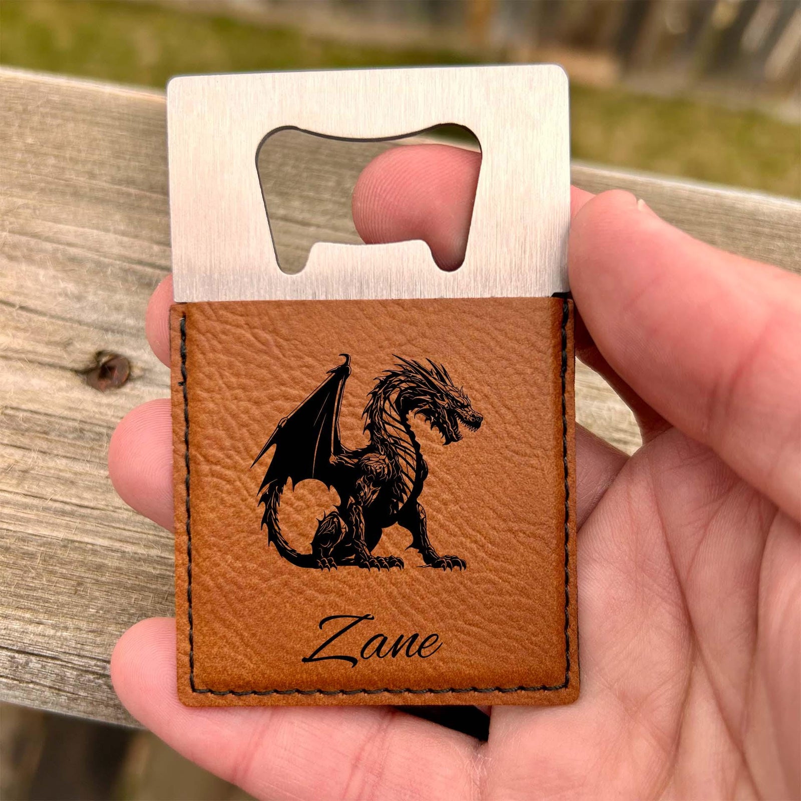 Dragon Large Bottle Opener – Stainless Steel, Dragon Design #1