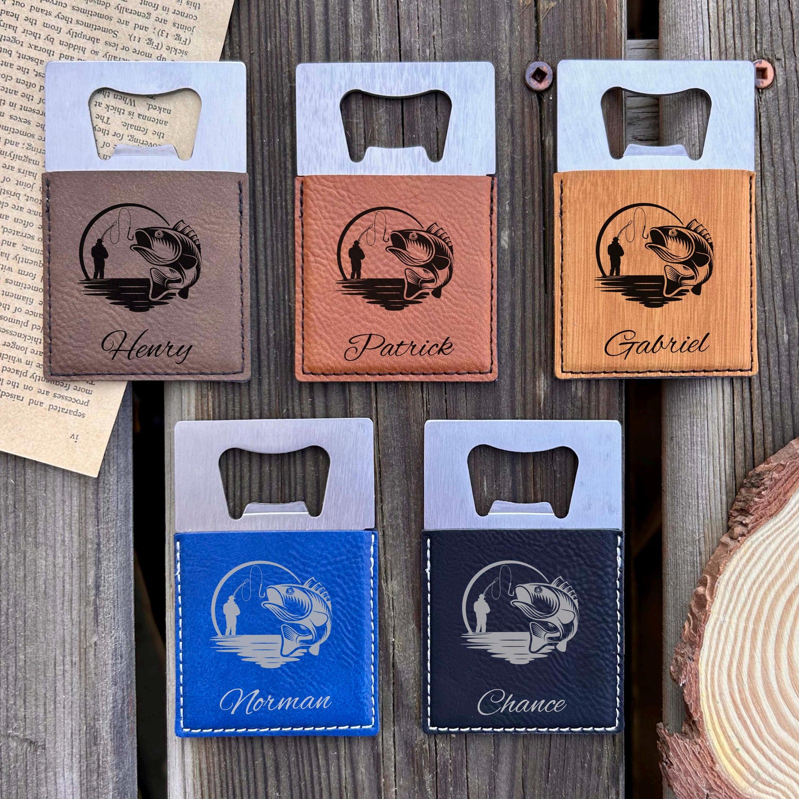 Fishing Large Bottle Opener – Stainless Steel, Fishing Design #1