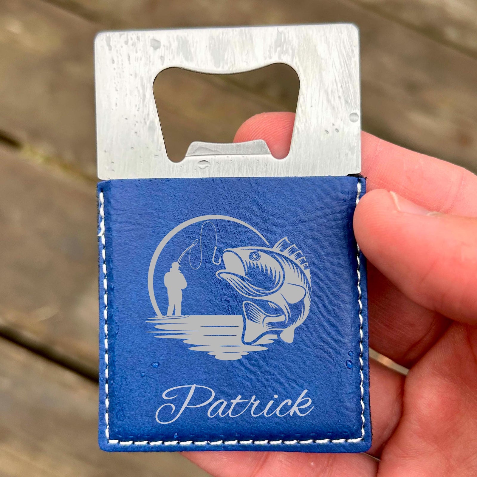 Fishing Large Bottle Opener – Stainless Steel, Fishing Design #1