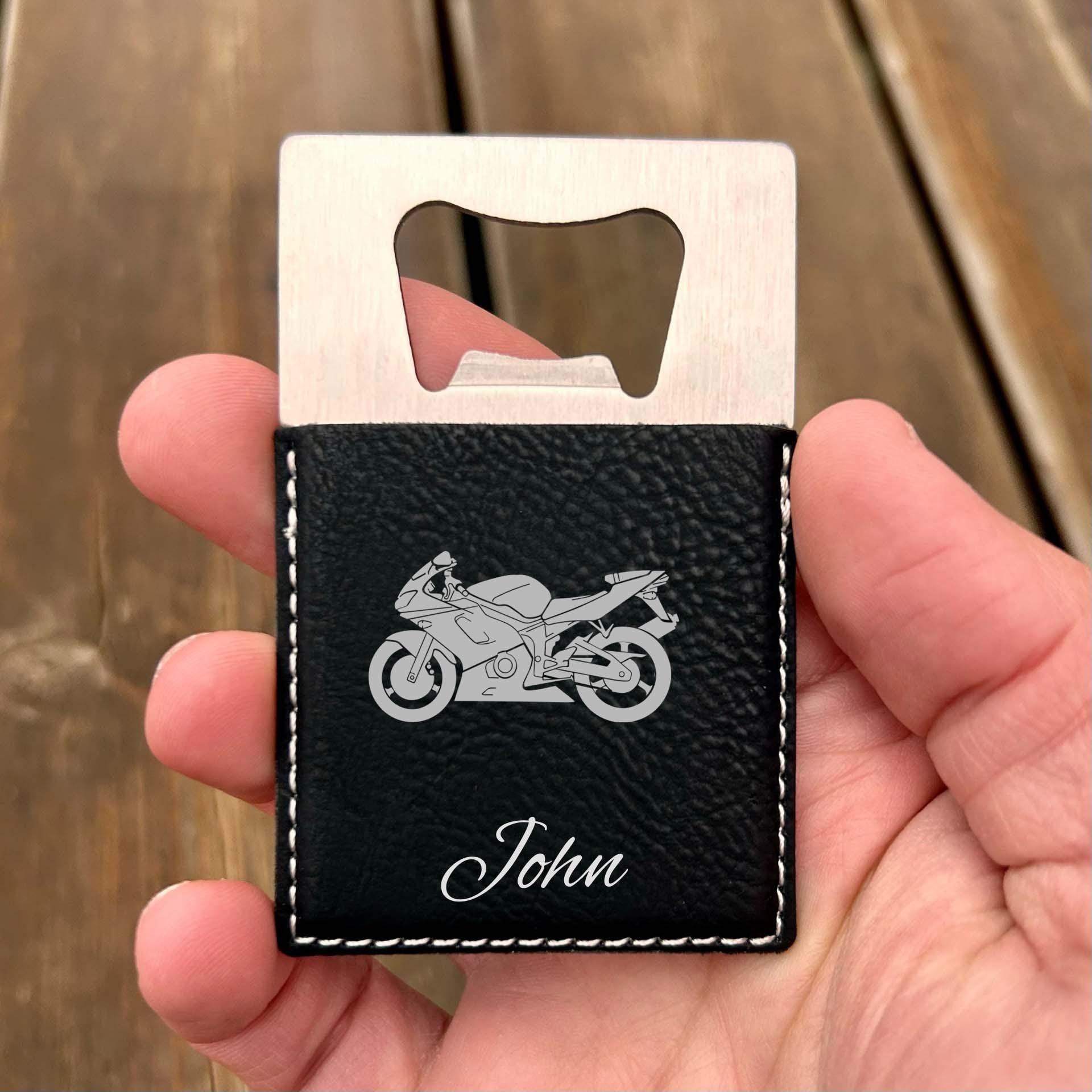 Motorcycle Large Bottle Opener – Stainless Steel, Motorcycle Design #2