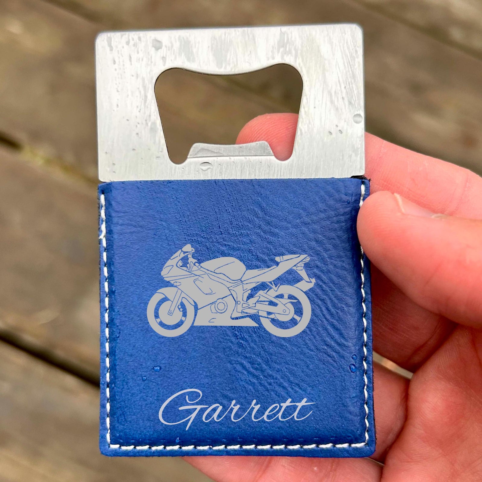 Motorcycle Large Bottle Opener – Stainless Steel, Motorcycle Design #2