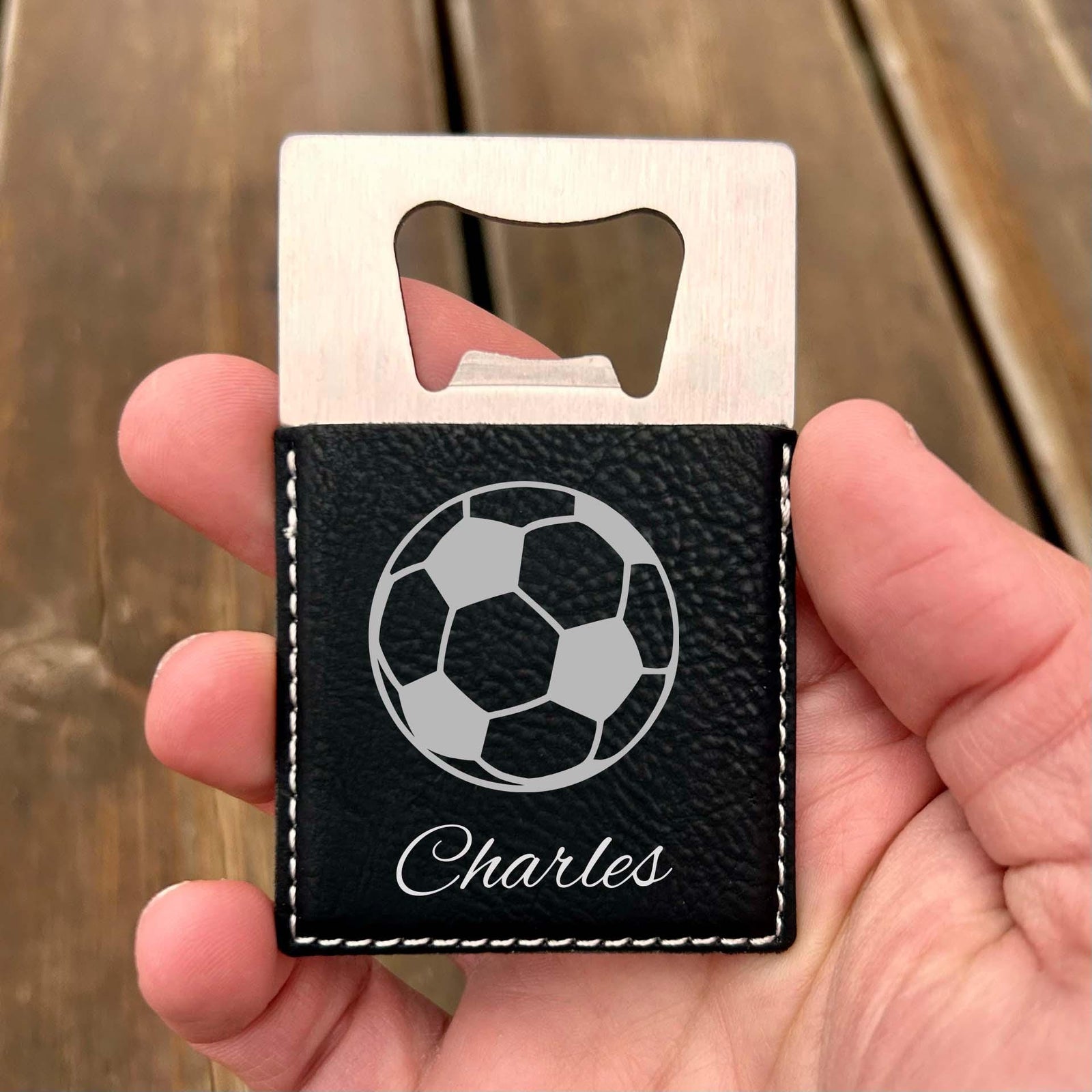 Soccer Large Bottle Opener – Stainless Steel