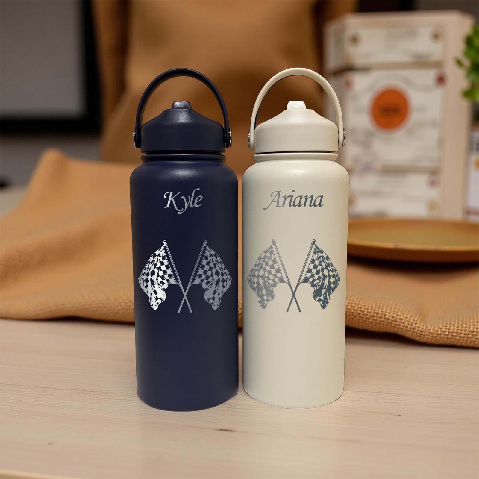 Race Flag 32oz Water Bottle – Stainless Steel