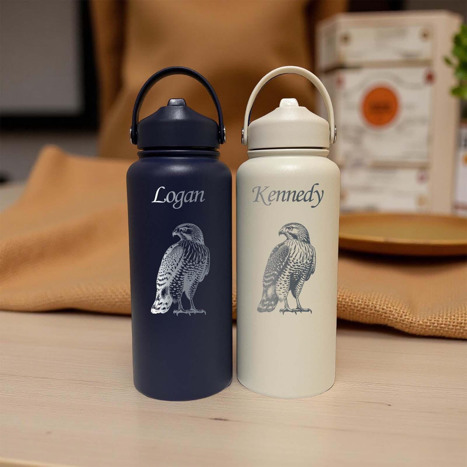 Hawk 32oz Water Bottle – Stainless Steel