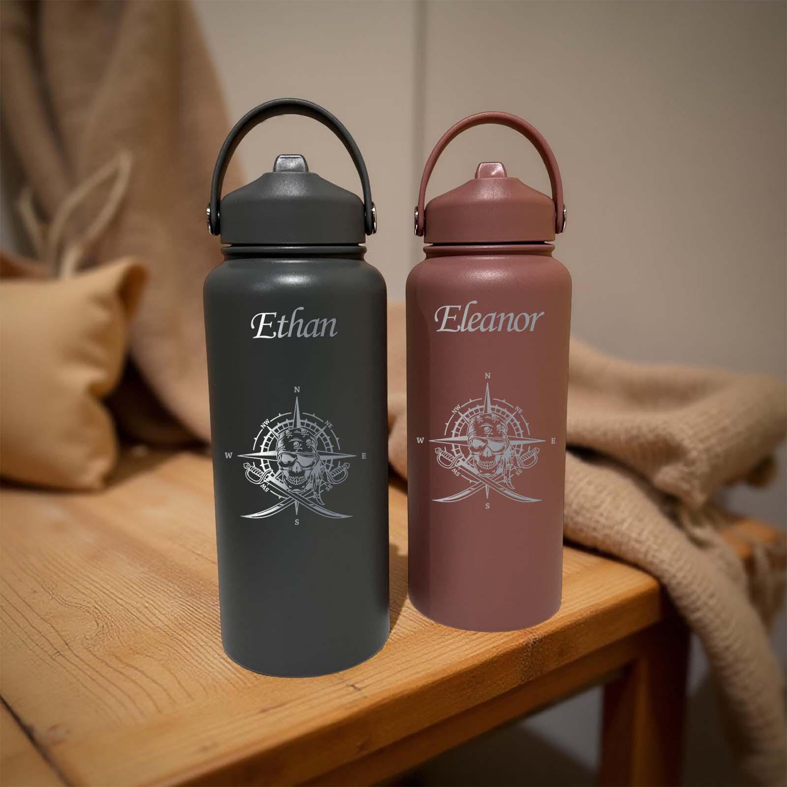 Pirate 32oz Water Bottle – Stainless Steel