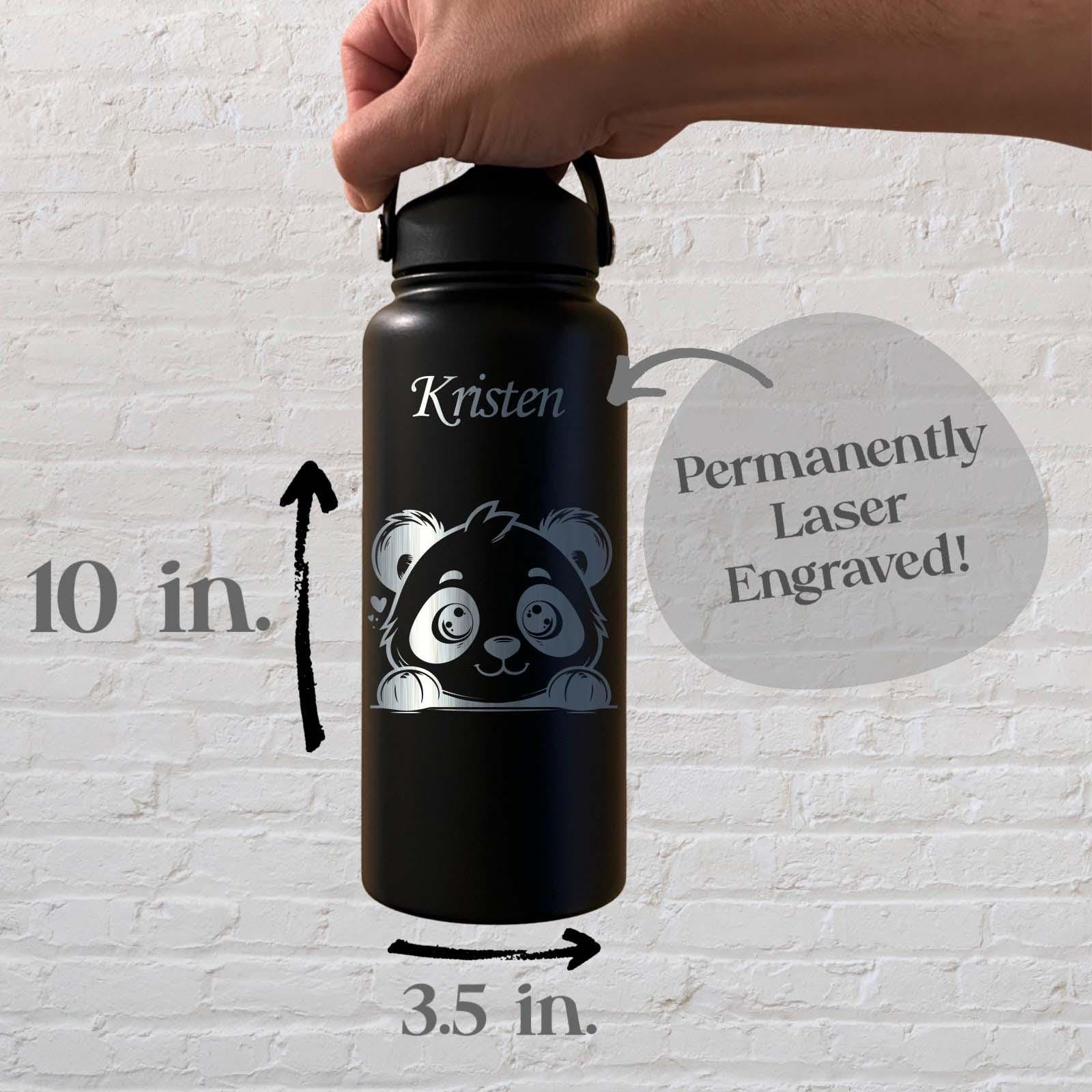 Baby Panda 32oz Water Bottle – Stainless Steel