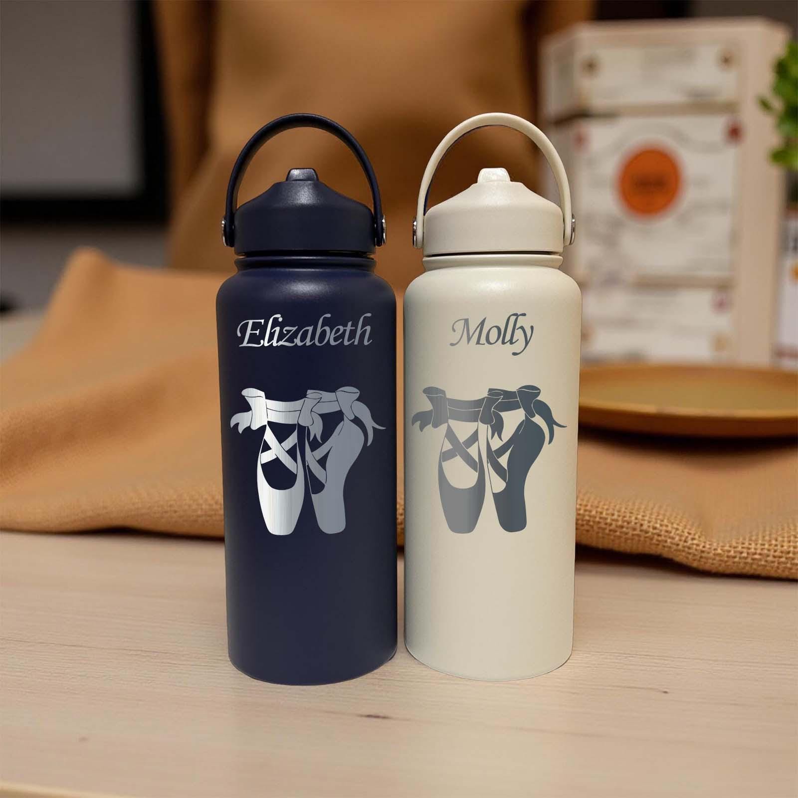 Ballet Lover 32oz Water Bottle – Stainless Steel, Ballet Design #2