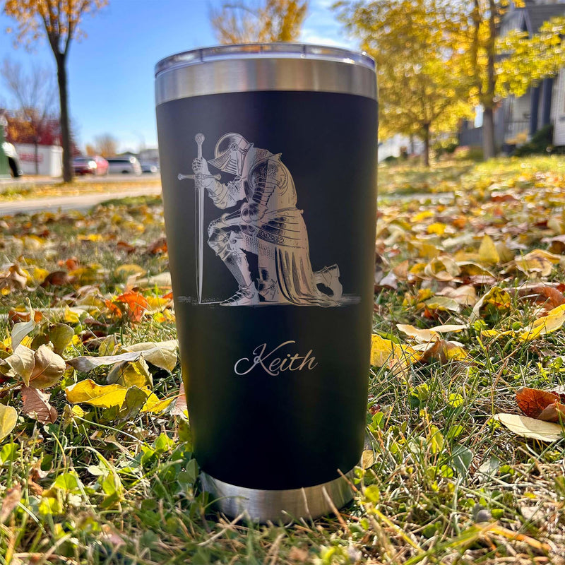 Noble Warrior 20oz Engraved Tumbler – Stainless Steel