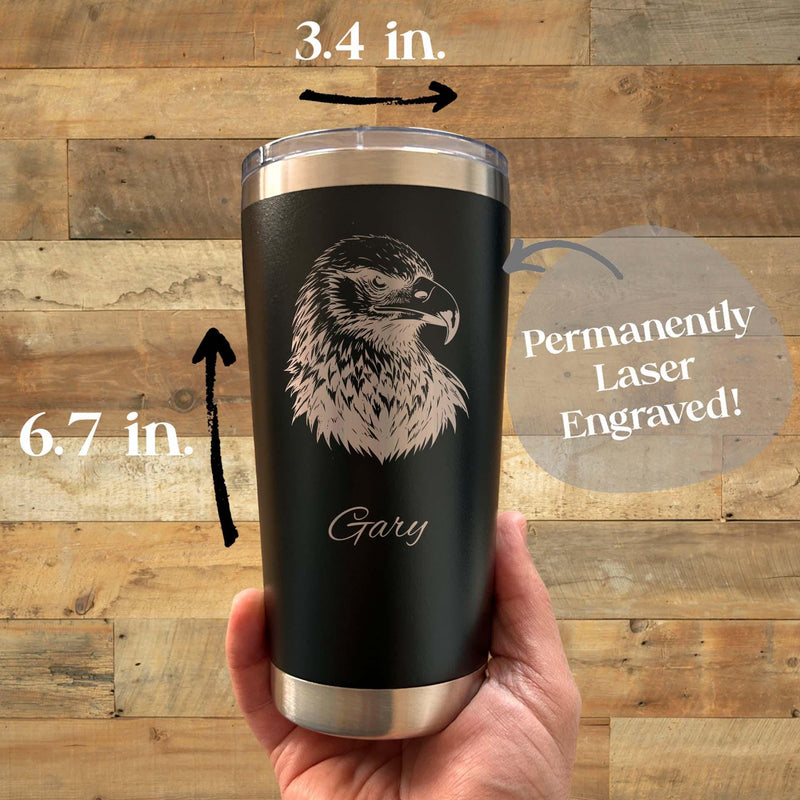 Eagle 20oz Engraved Tumbler – Stainless Steel