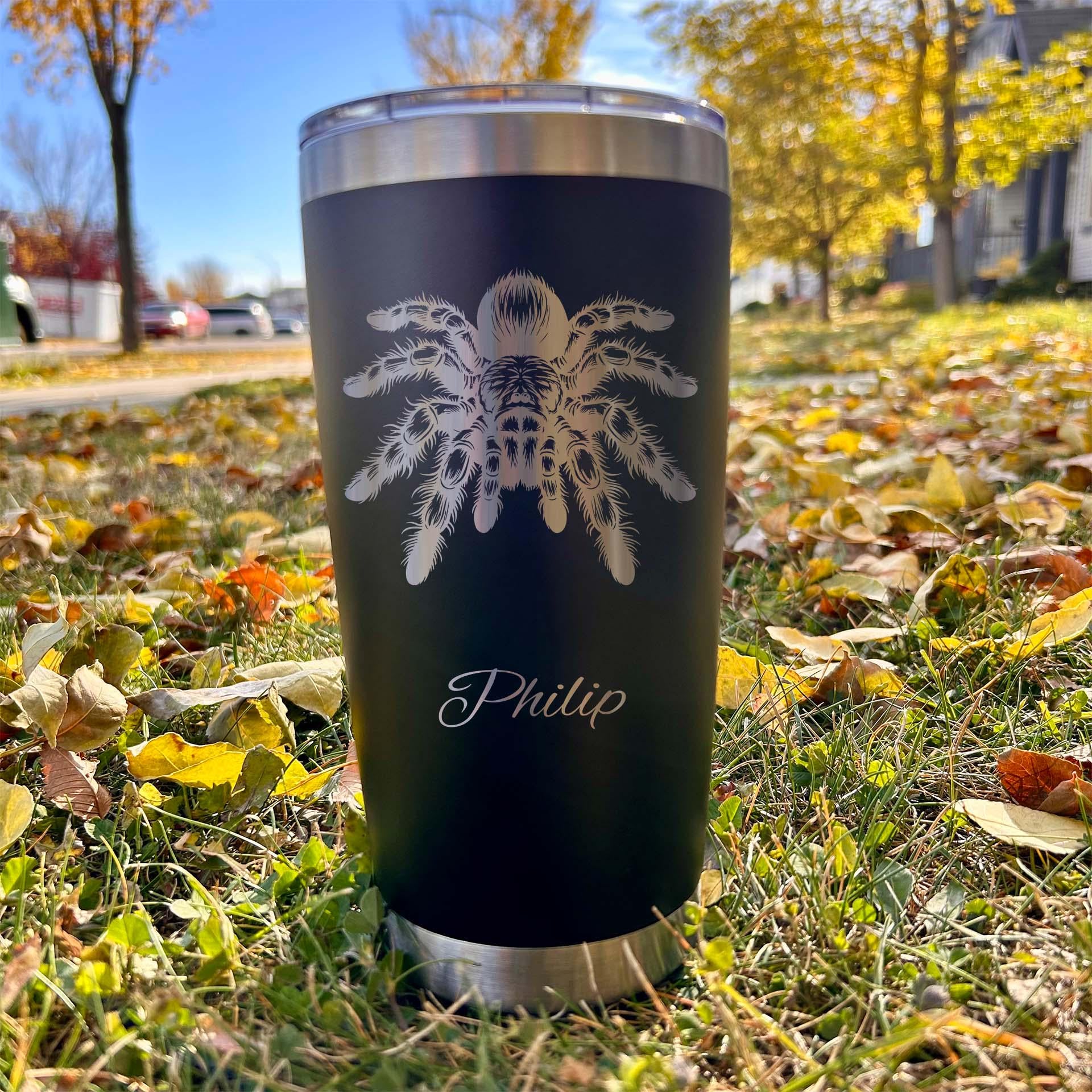Spider 20oz Engraved Tumbler – Stainless Steel