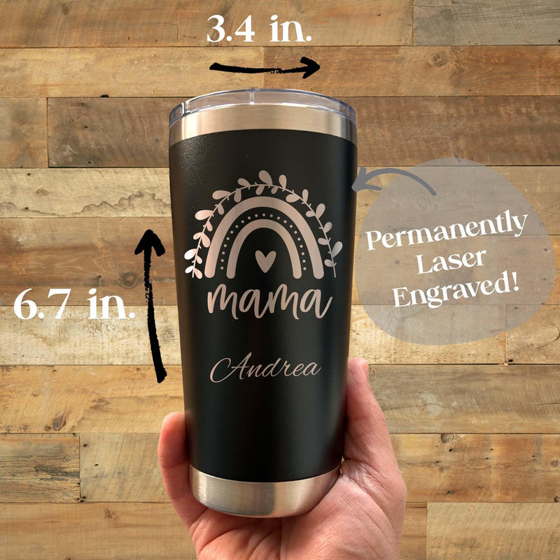 Mama 20oz Engraved Tumbler – Stainless Steel, Saying #45