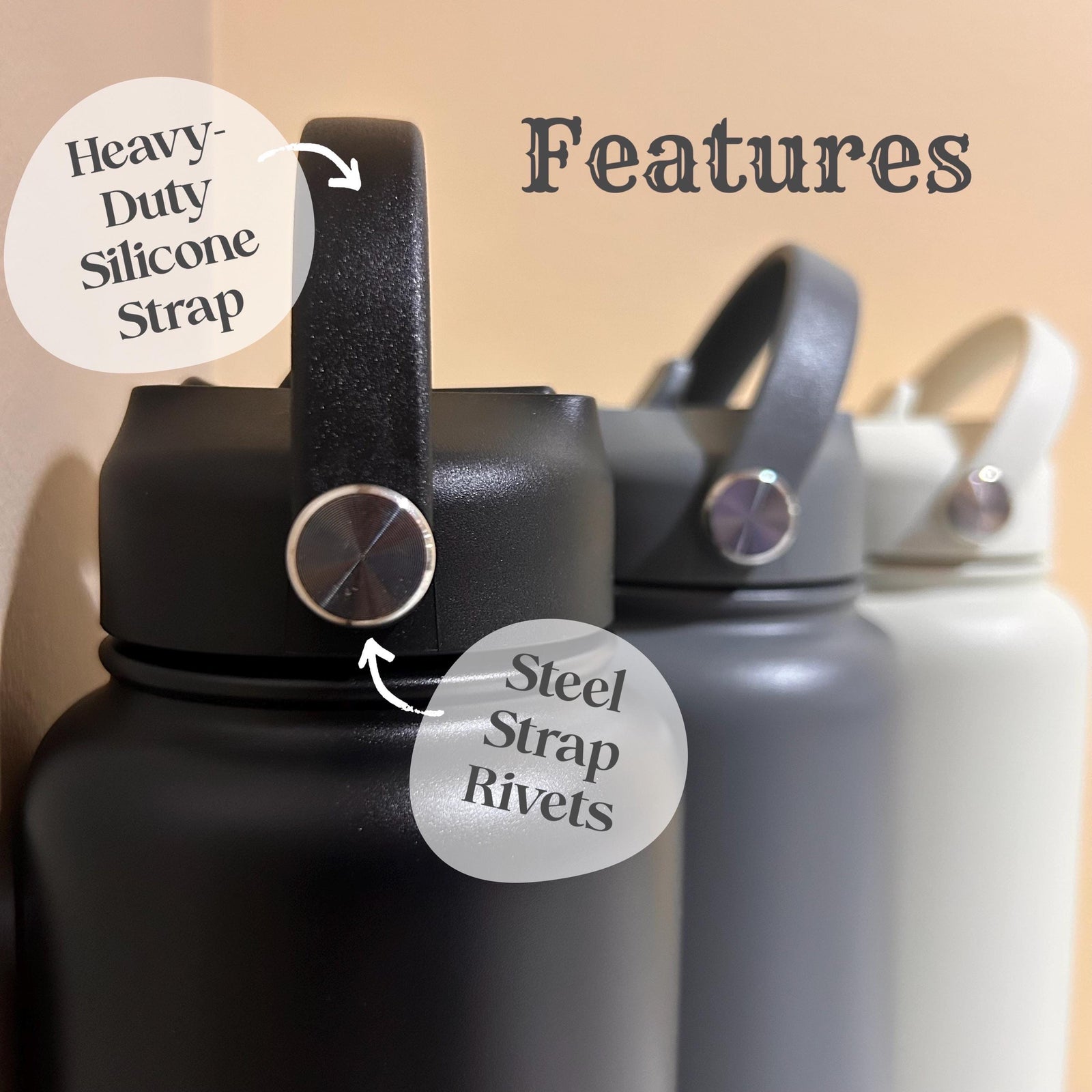 Beautiful Horse 32oz Water Bottle – Stainless Steel, Horse Design #5