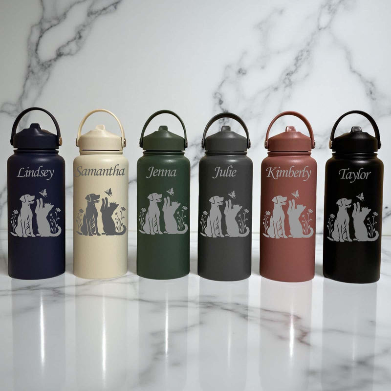 Pets & Nature 32oz Water Bottle – Stainless Steel