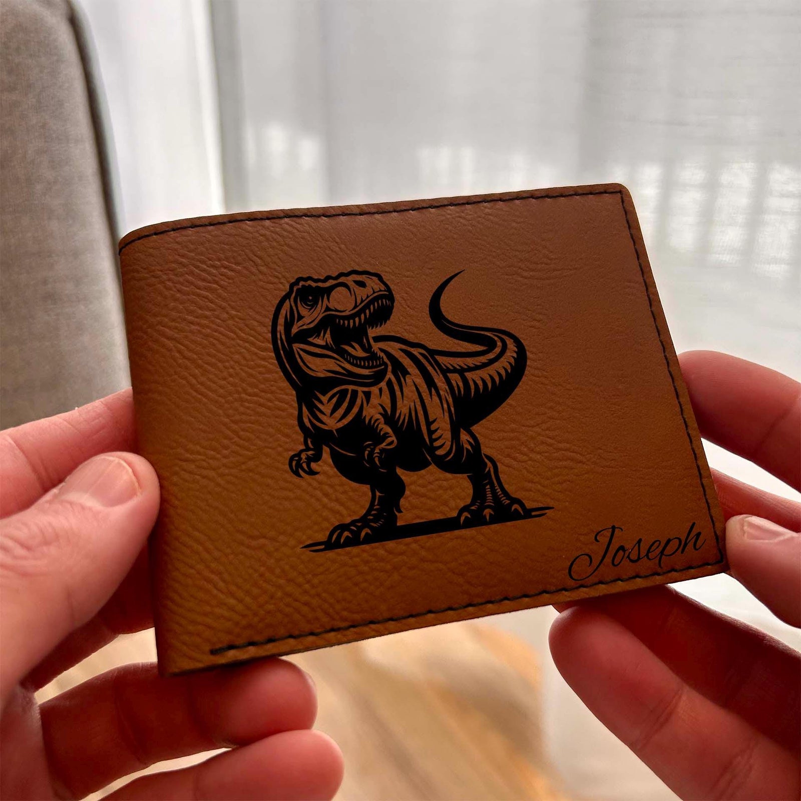 T-Rex Leather Wallet – Design #112