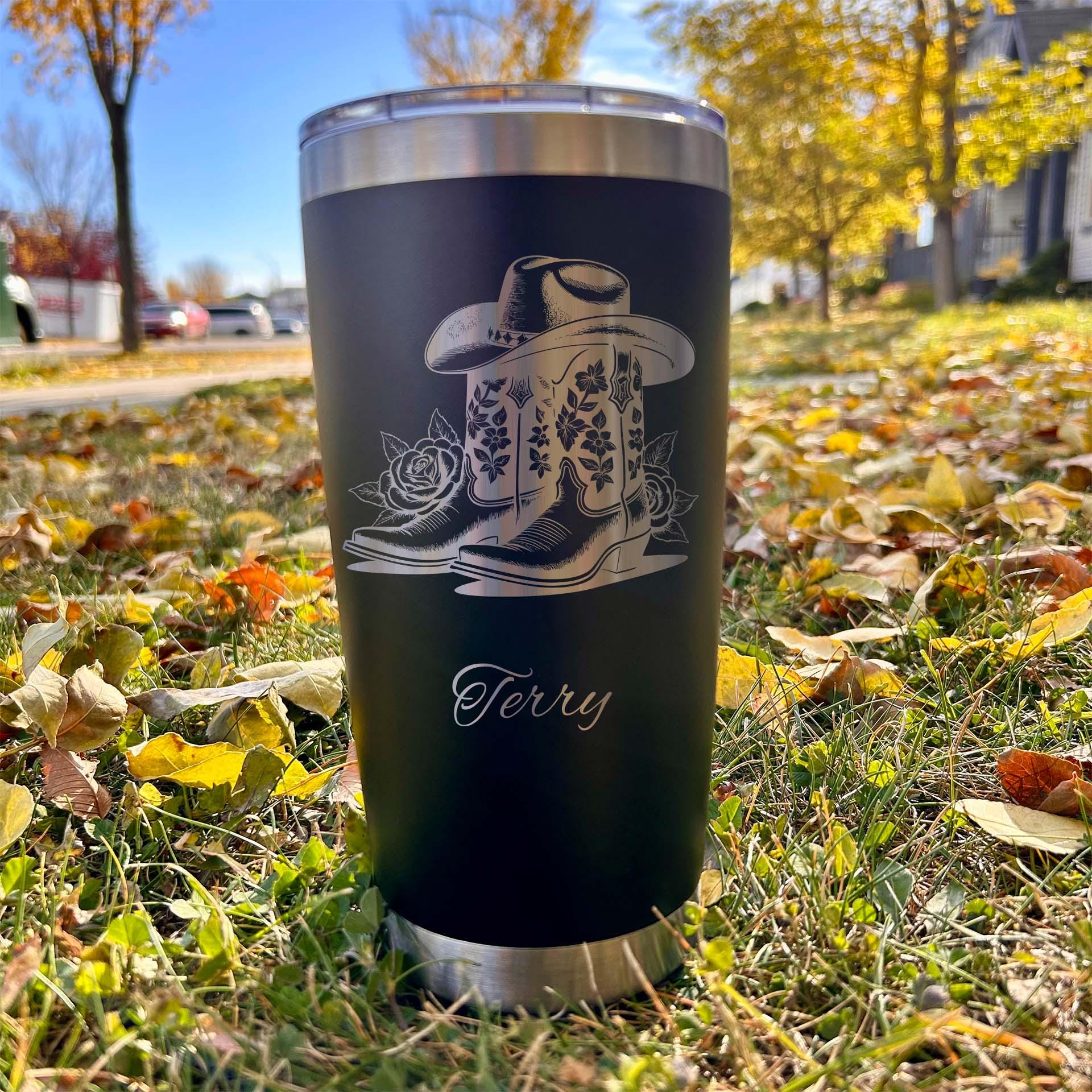 Rodeo 20oz Engraved Tumbler – Stainless Steel