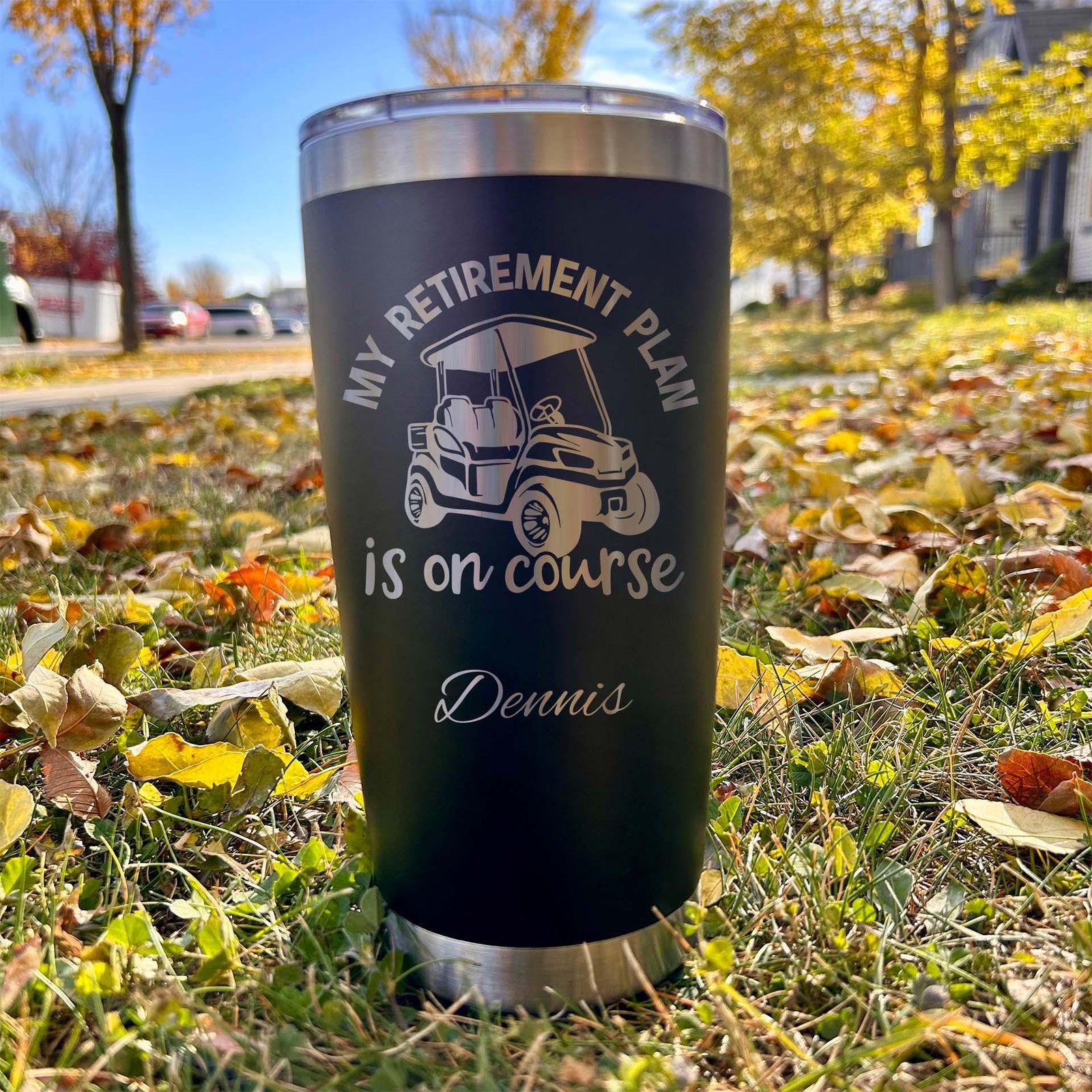 Golf 20oz Engraved Tumbler – Stainless Steel, Saying #34