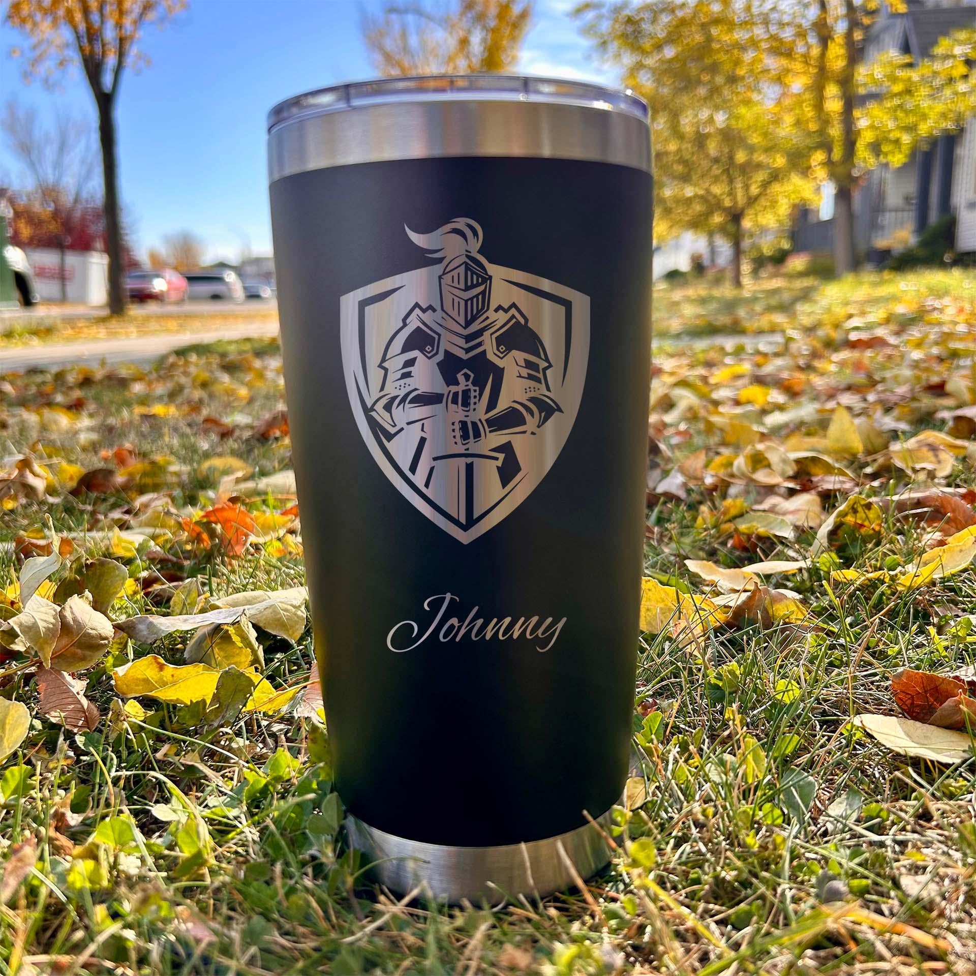 Warrior 20oz Engraved Tumbler – Stainless Steel