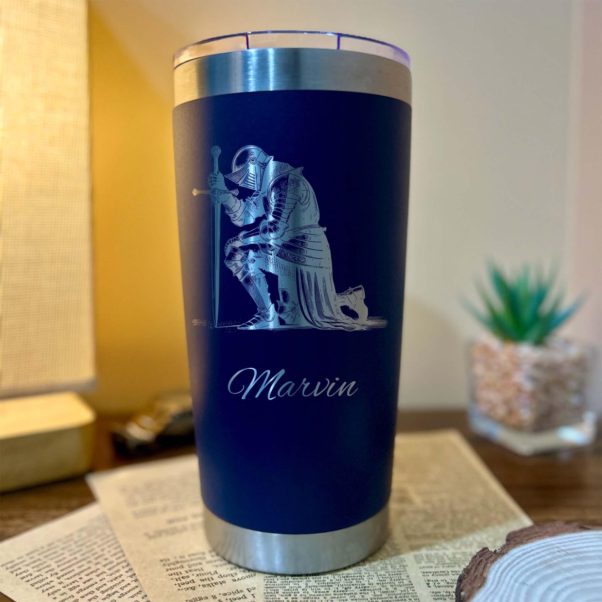 Noble Warrior 20oz Engraved Tumbler – Stainless Steel