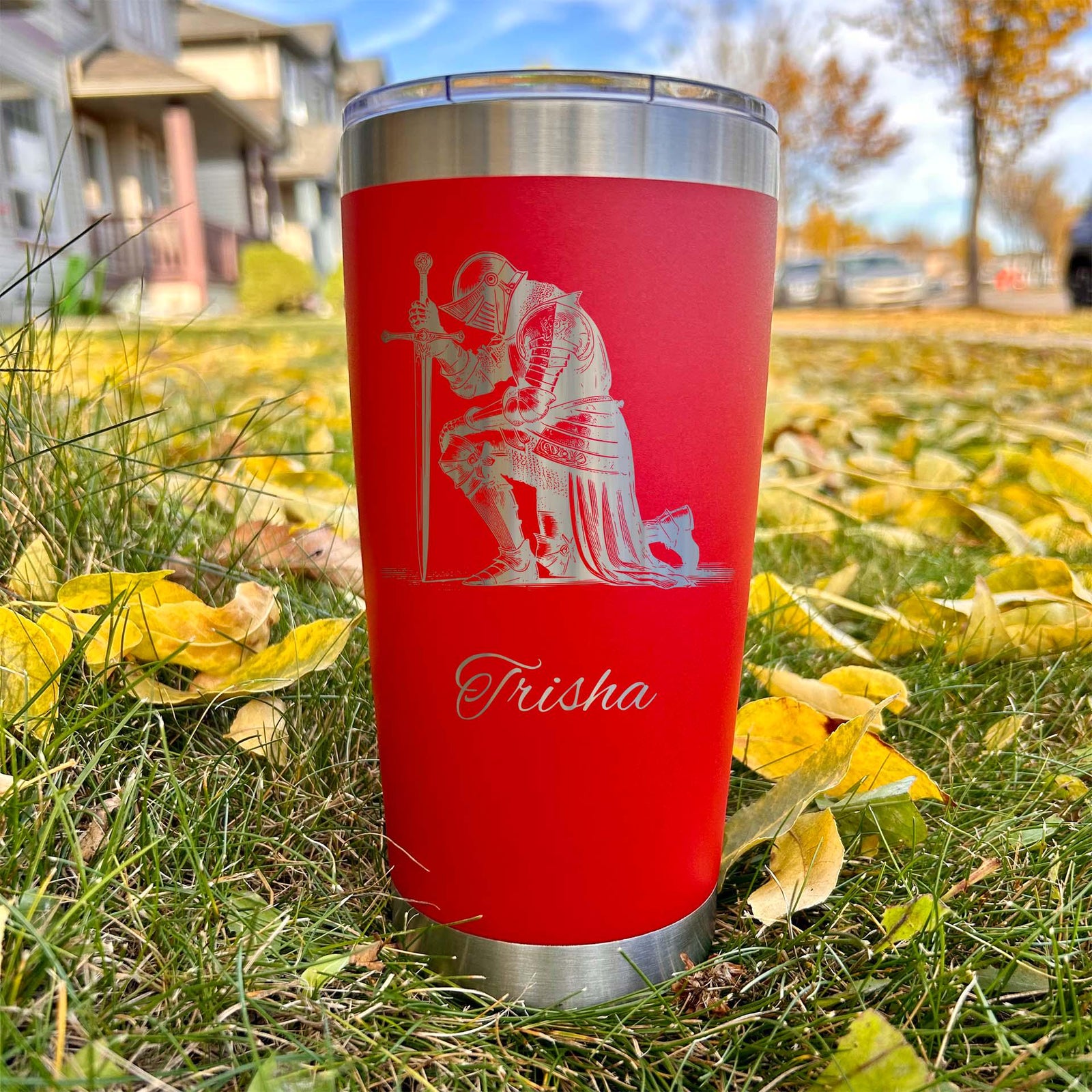 Noble Warrior 20oz Engraved Tumbler – Stainless Steel
