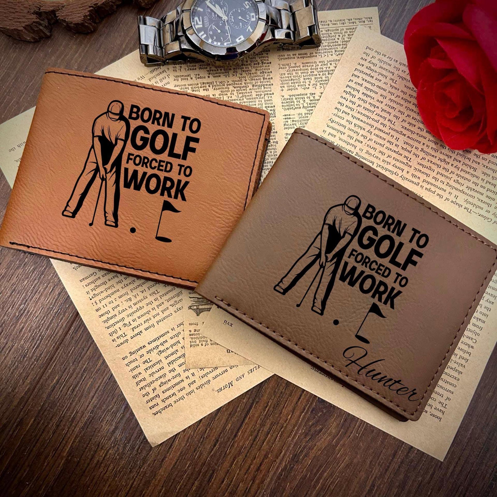 Golf Leather Wallet – Saying #30