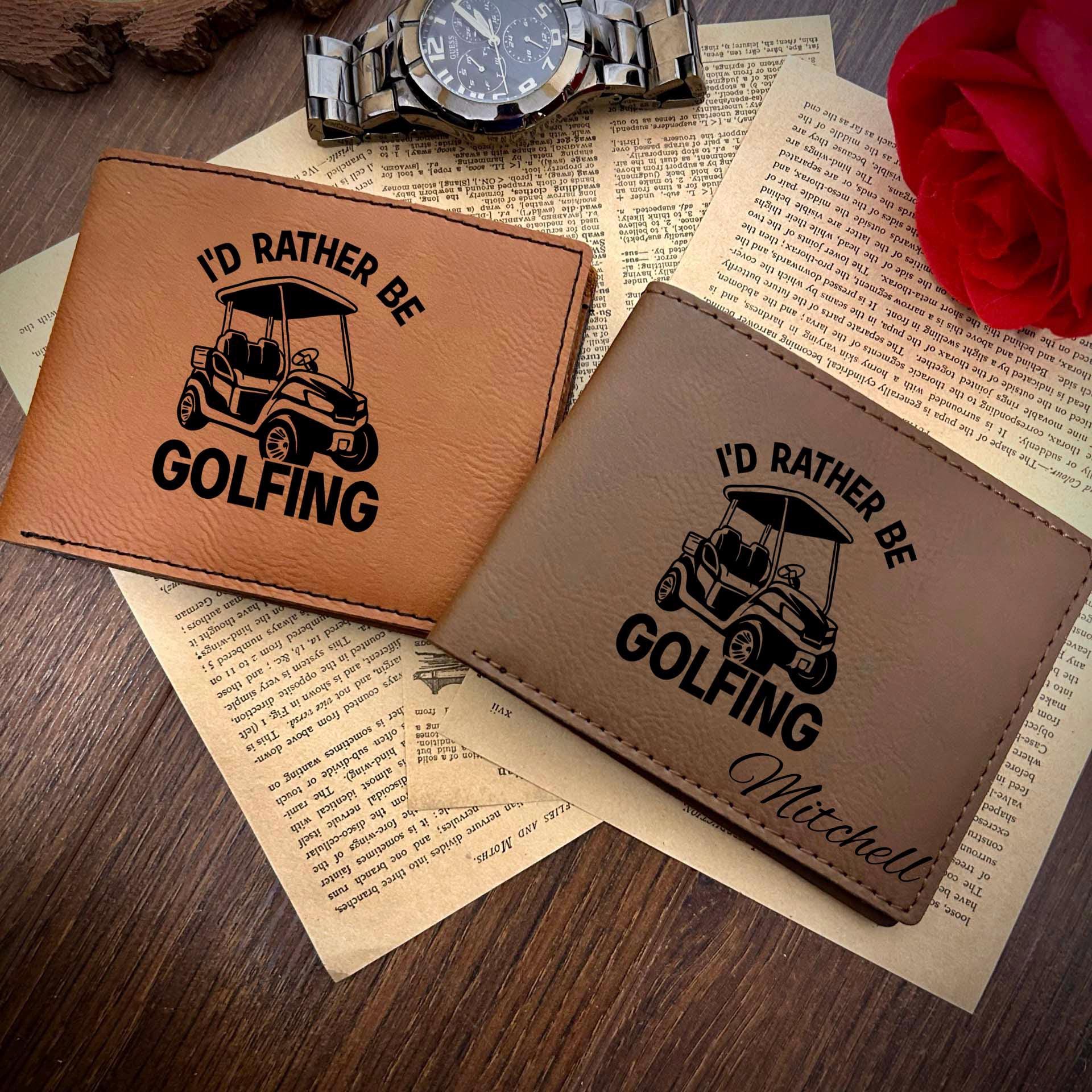 Golfing Leather Wallet – Saying #31